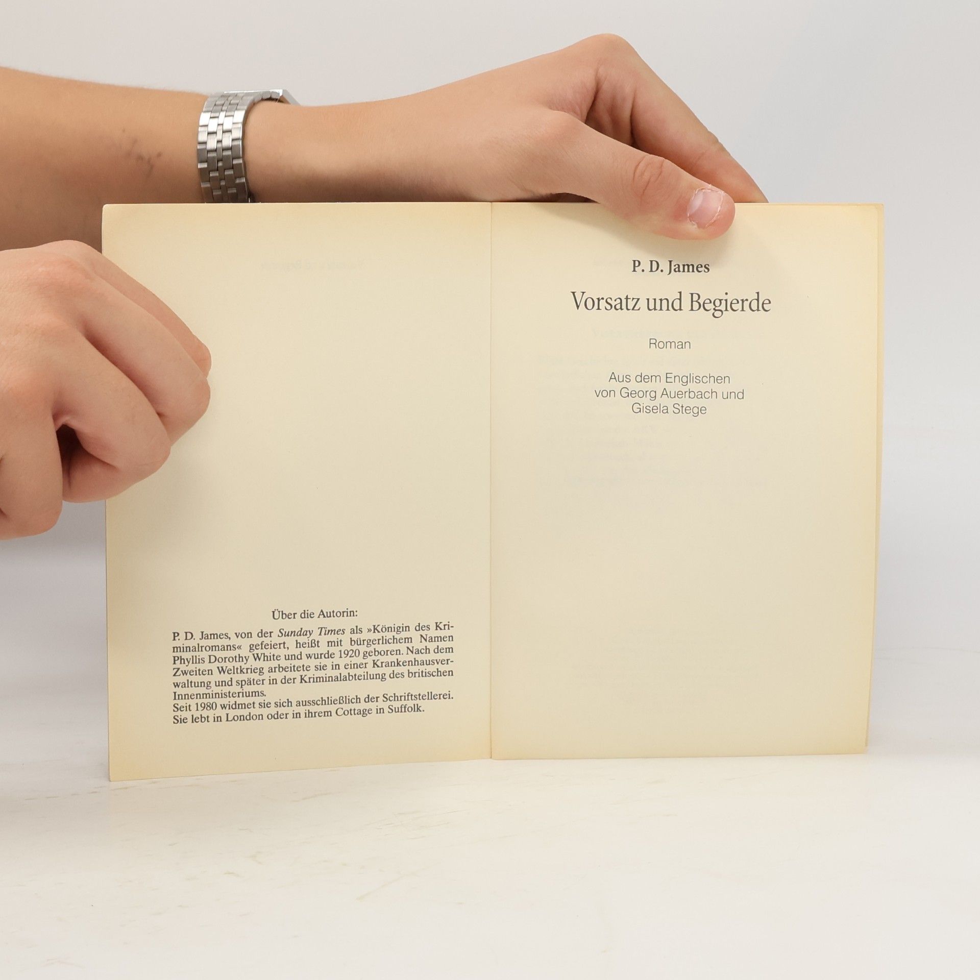 Phyllis Dorothy James Vorsatz und Begierde