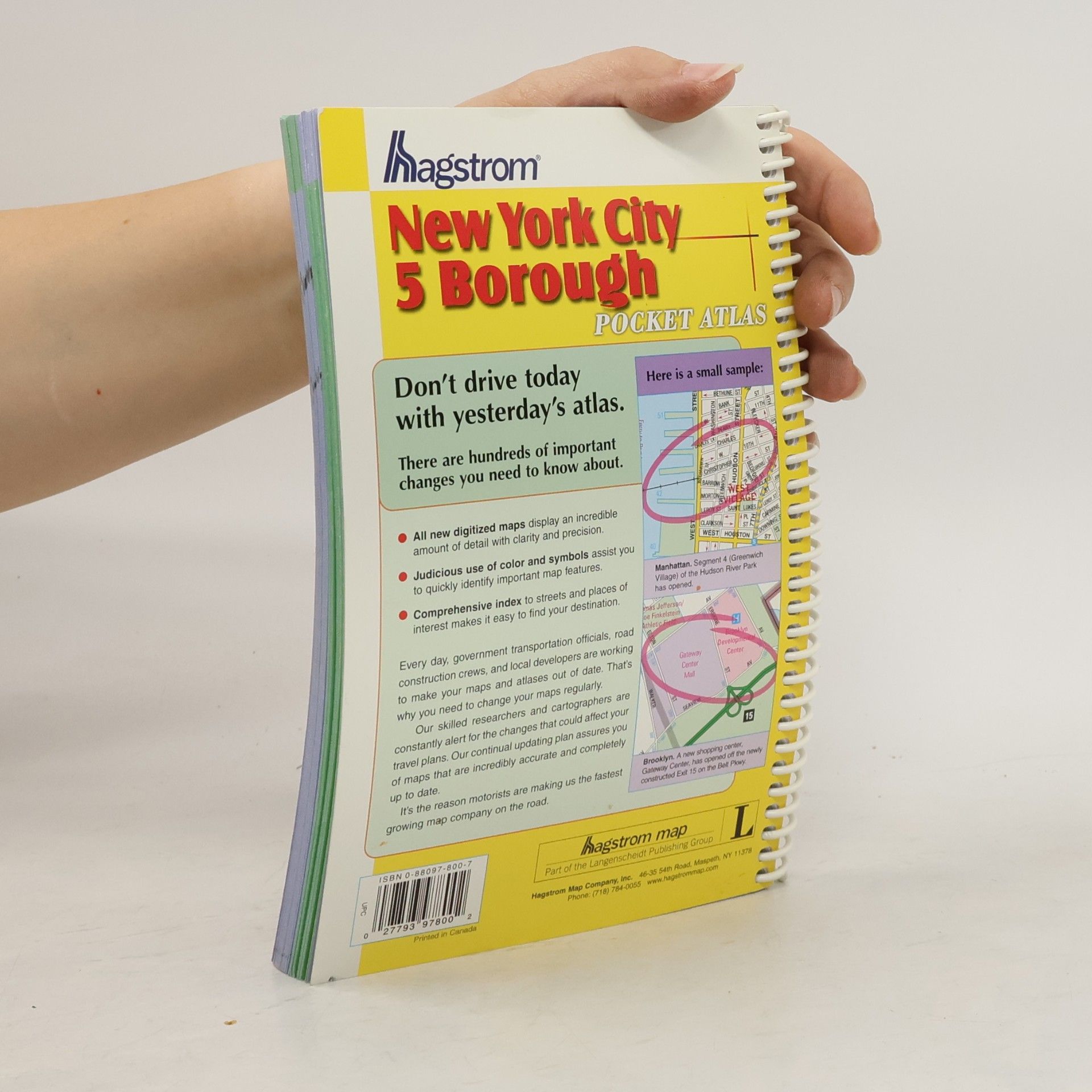 Hagstrom Map Company New York City 5 Borough Pocket Atlas