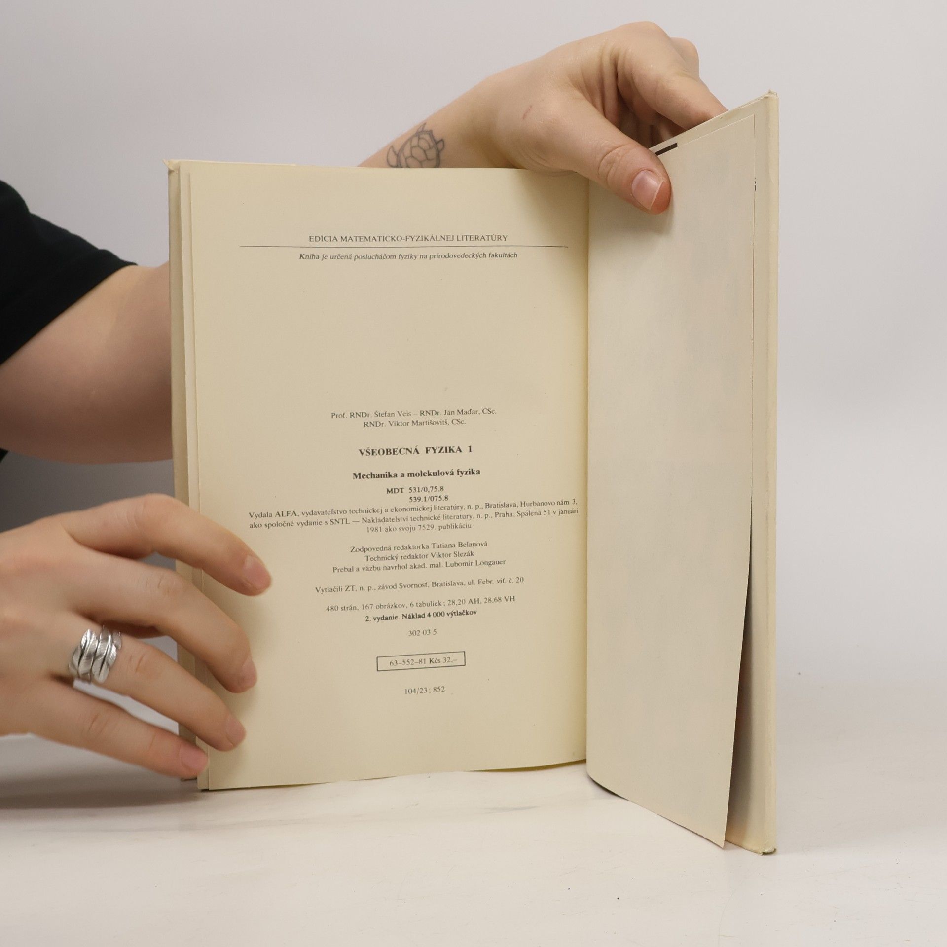 Various authors Všeobecná fyzika 1. Mechanika a molekulová fyzika