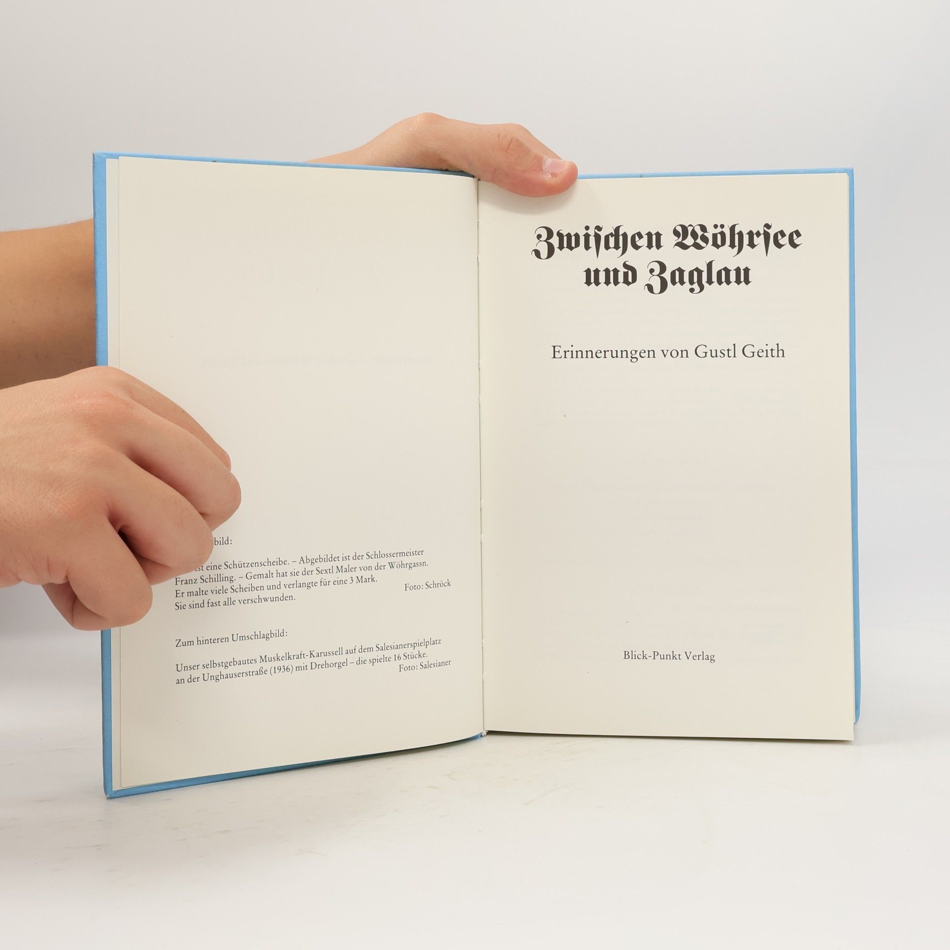 Gustl Geith Zwischen Wöhrsee und Zaglau