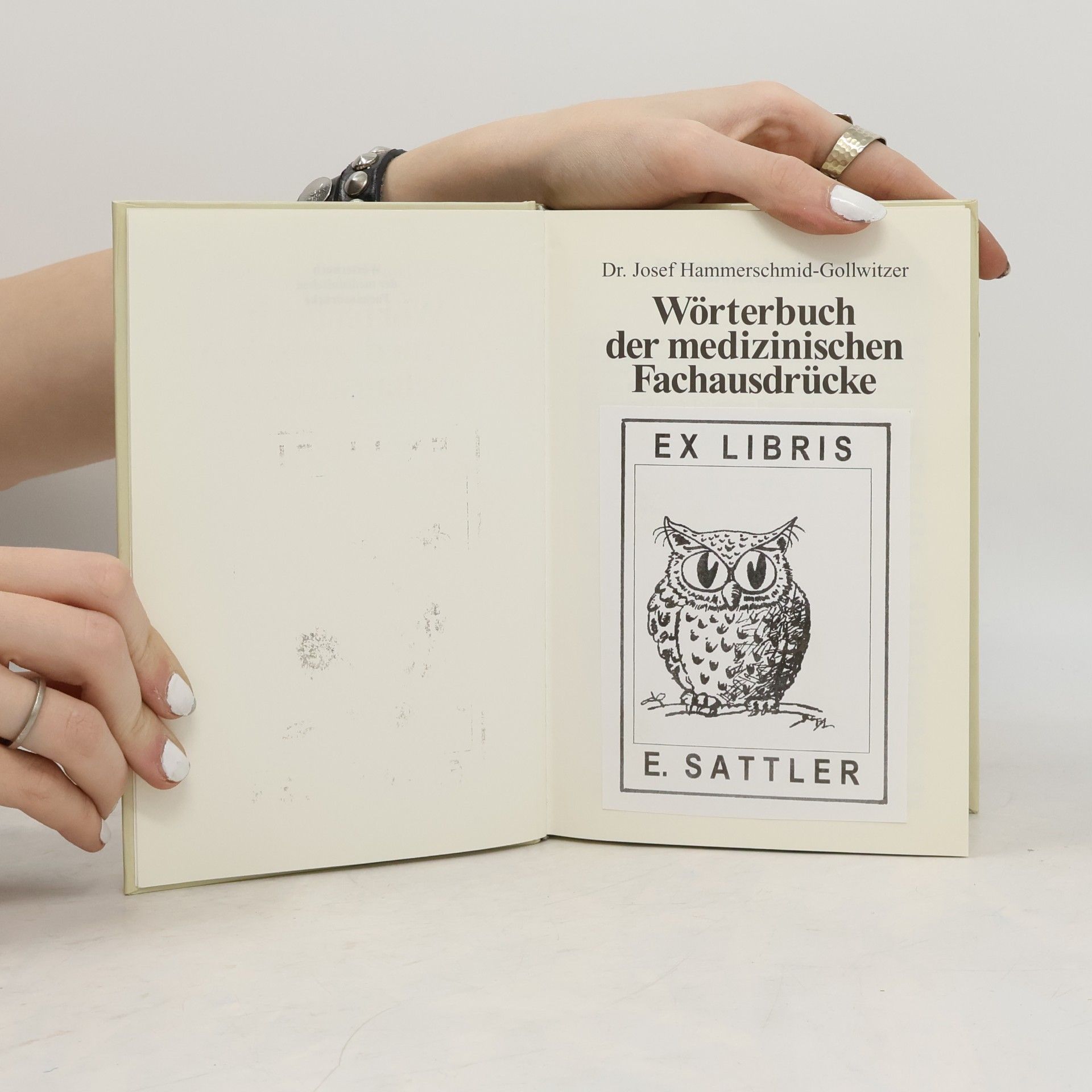Josef Hammerschmid Gollwitzer Wörterbuch der medizinischen Fachaudrücke