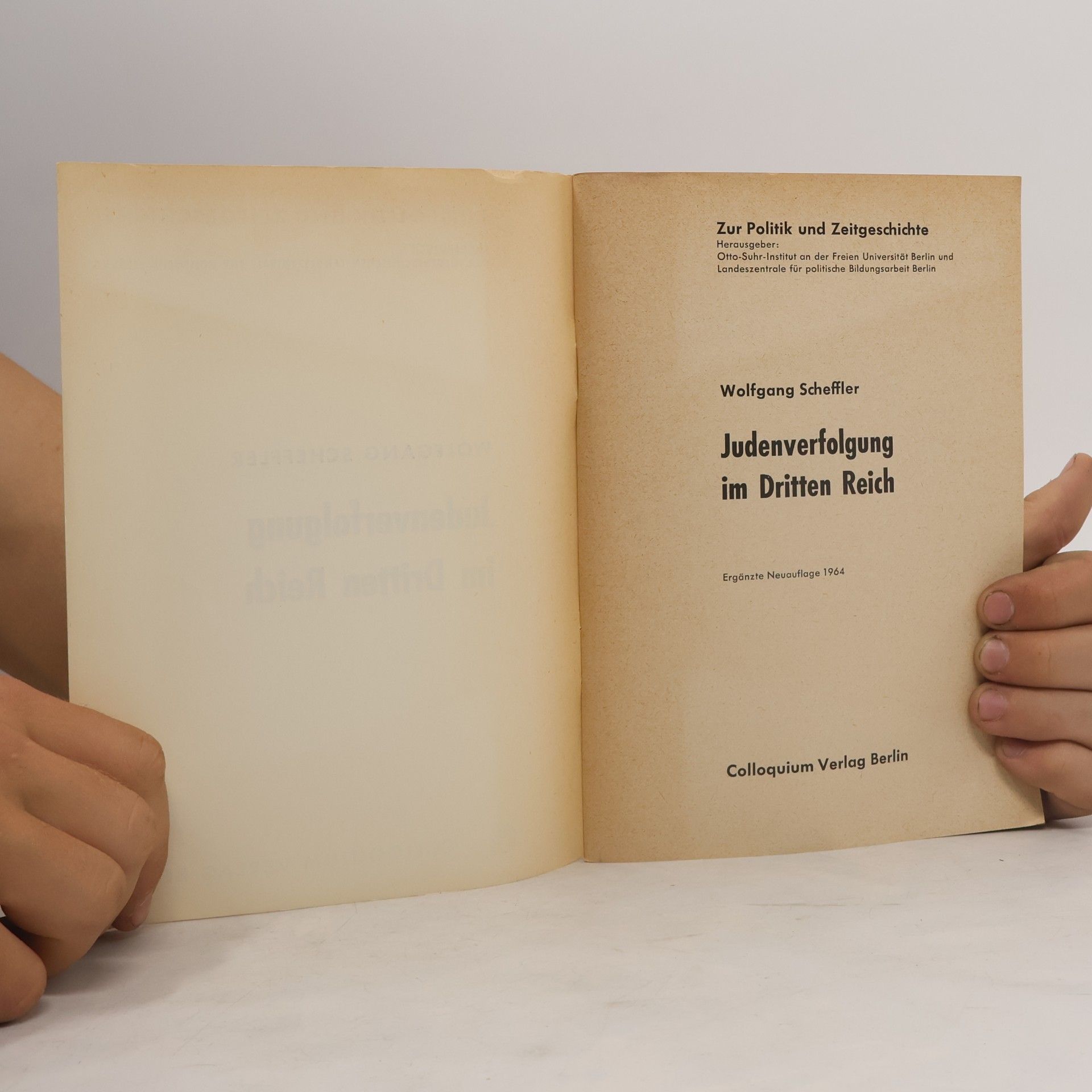 Wolfgang Scheffler Jugendverfolgung im Dritten Reich