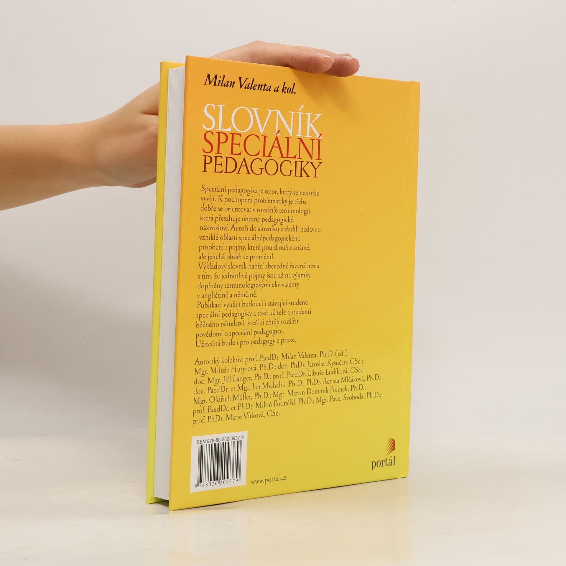 Milan Valenta Slovník speciální pedagogiky