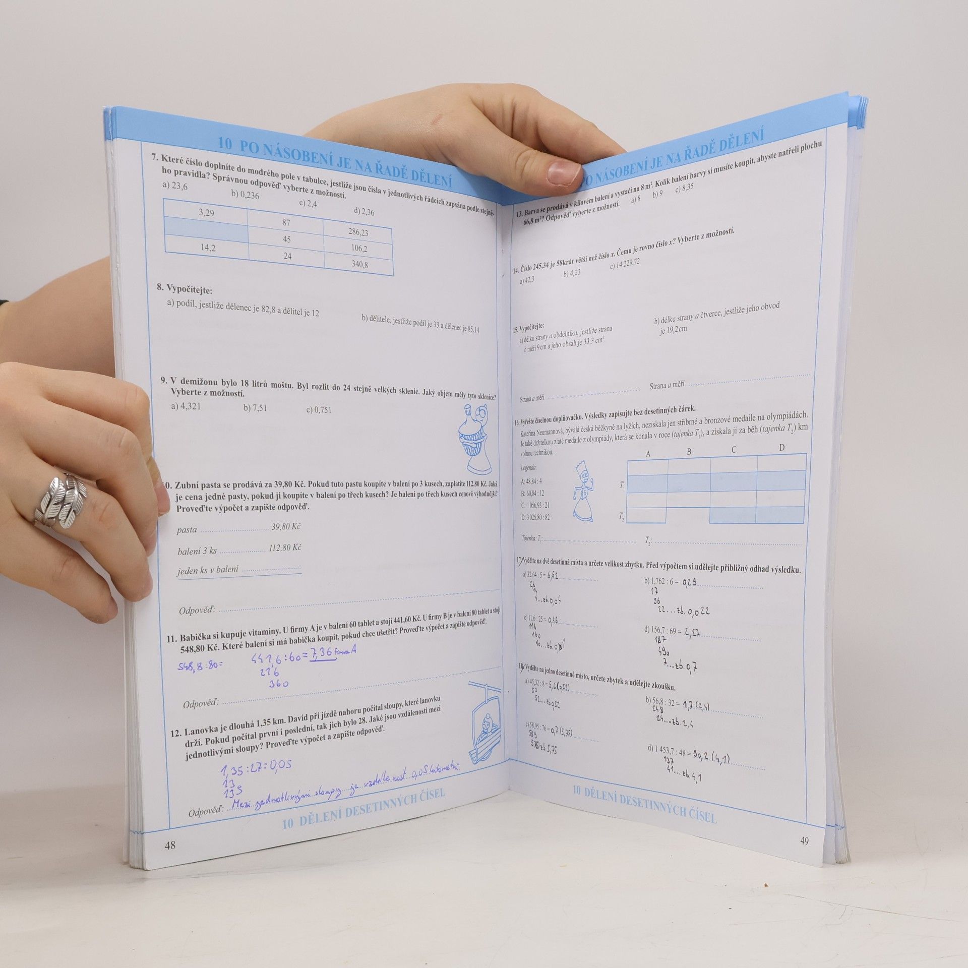 Michaela Jedličková Matematika. Desetinná čísla. Pracovní sešit