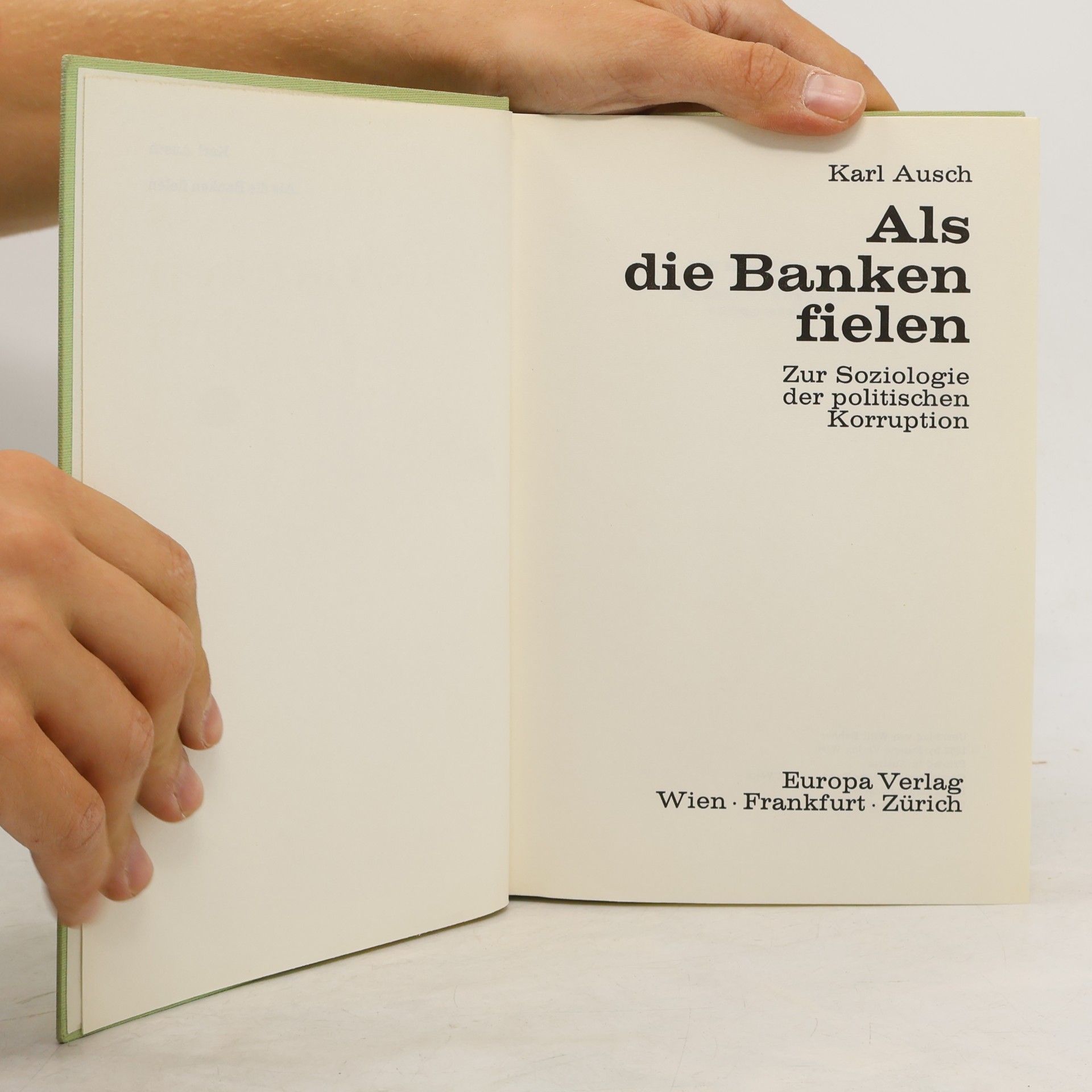 Karl Ausch Als die Banken fielen