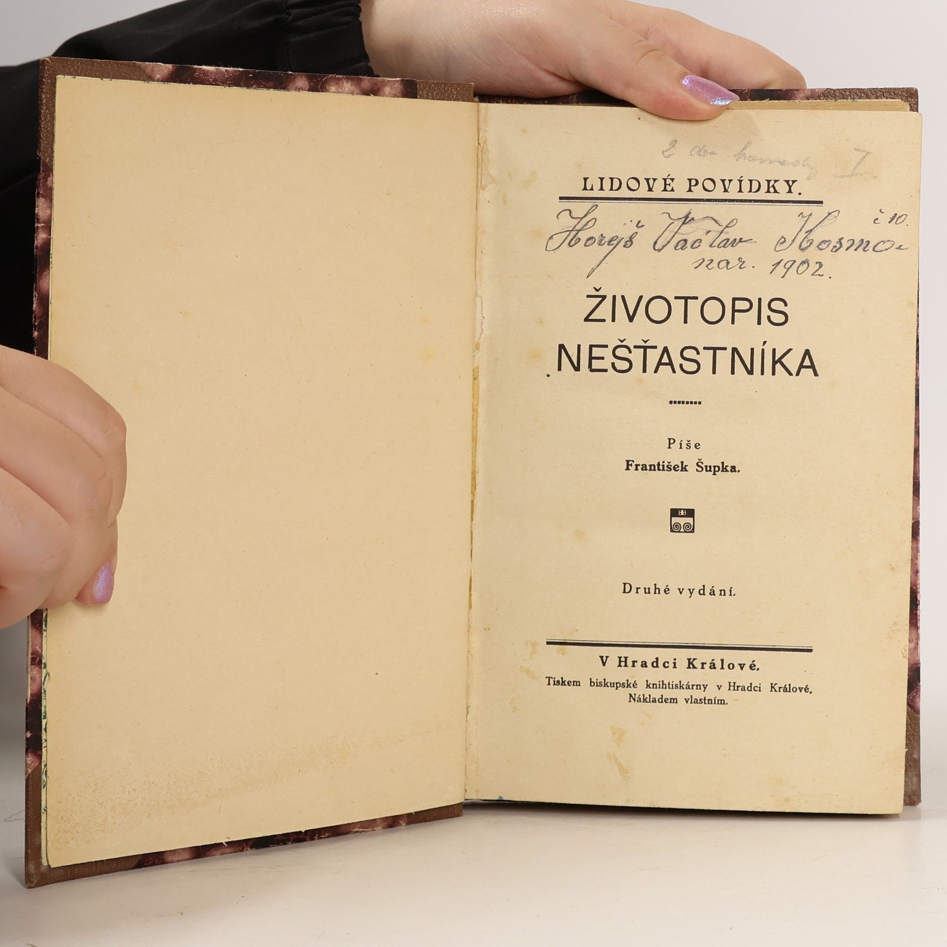 František Šupka Životopis nešťastníka