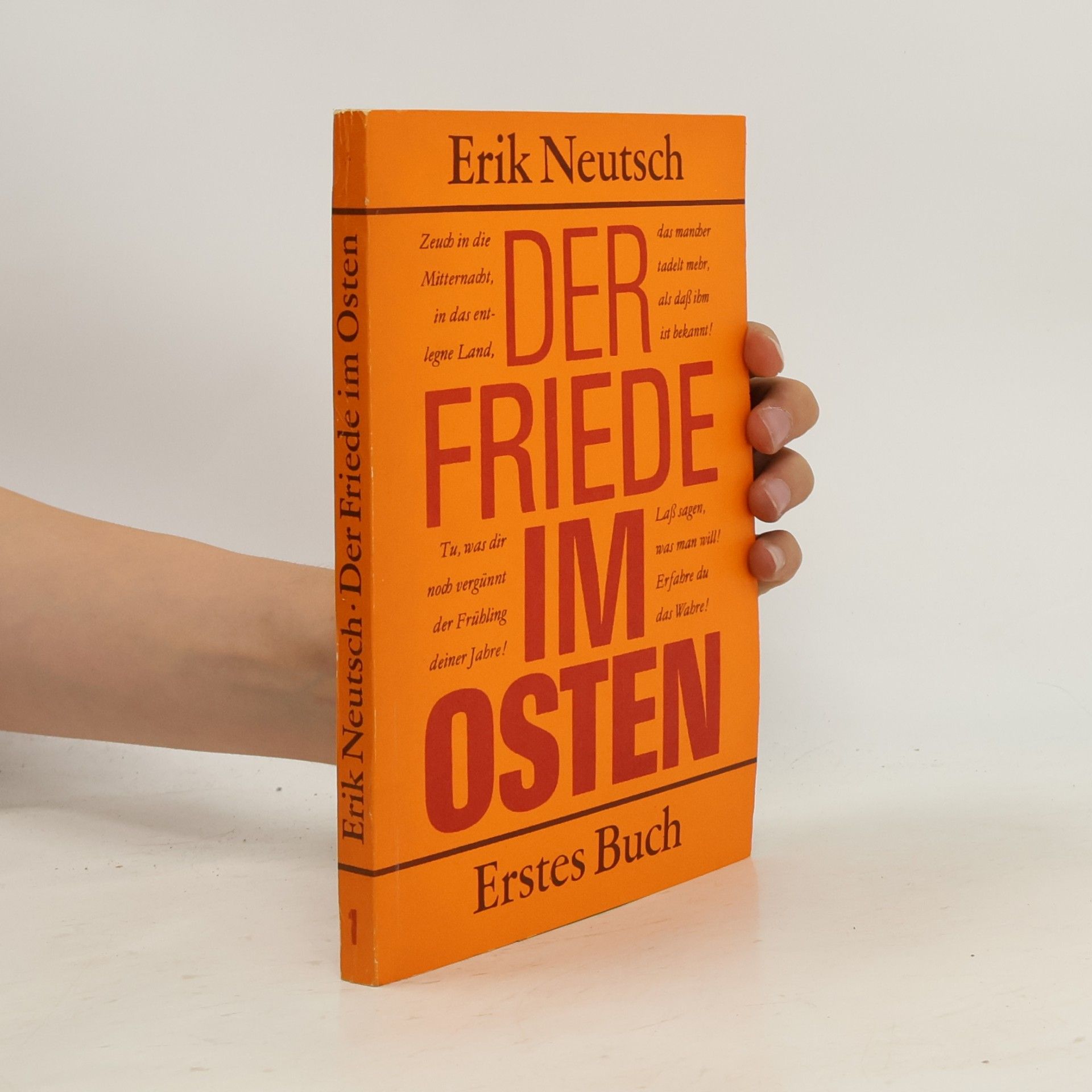 Erik Neutsch Der Friede im Osten