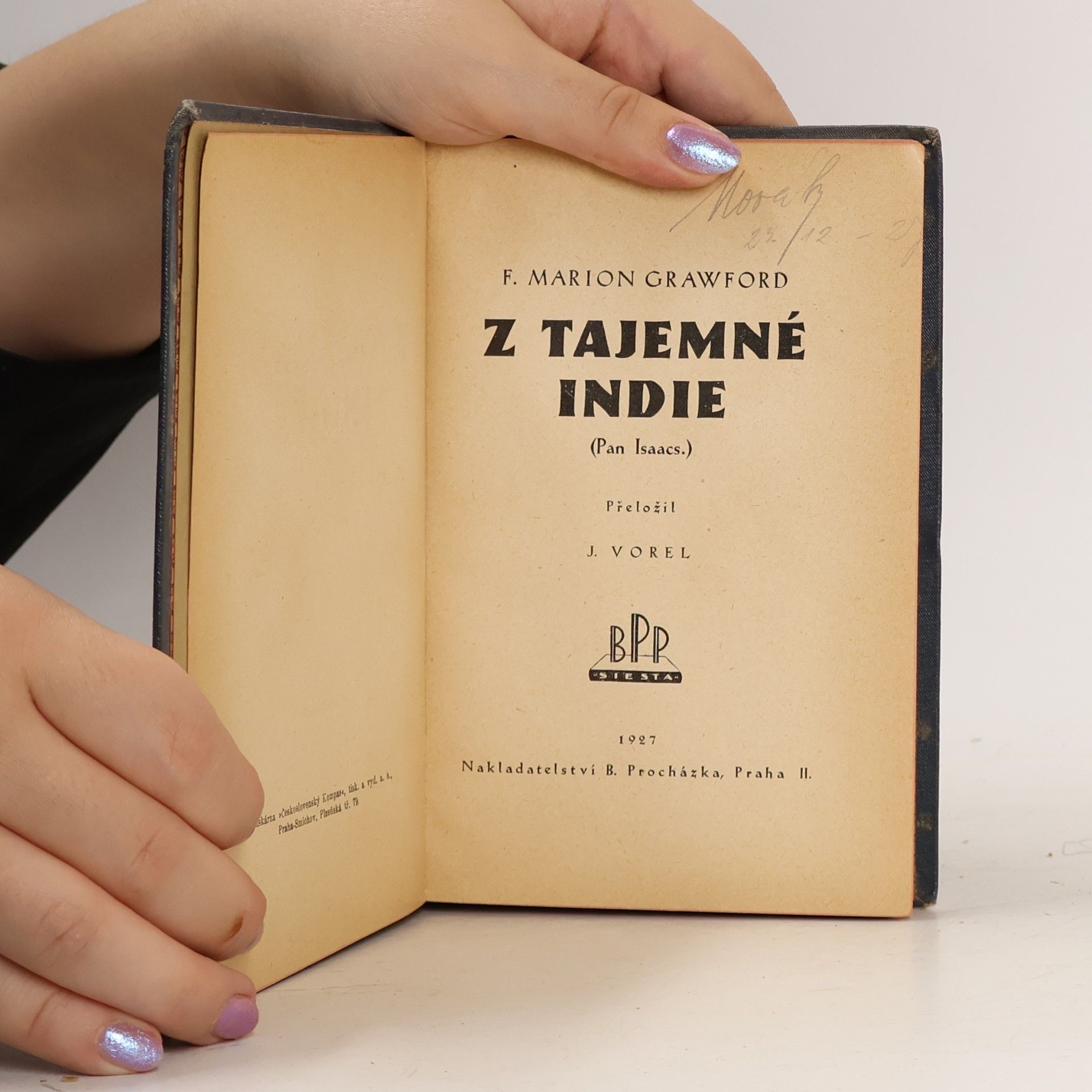F. Marion Grawford Z tajemné Indie