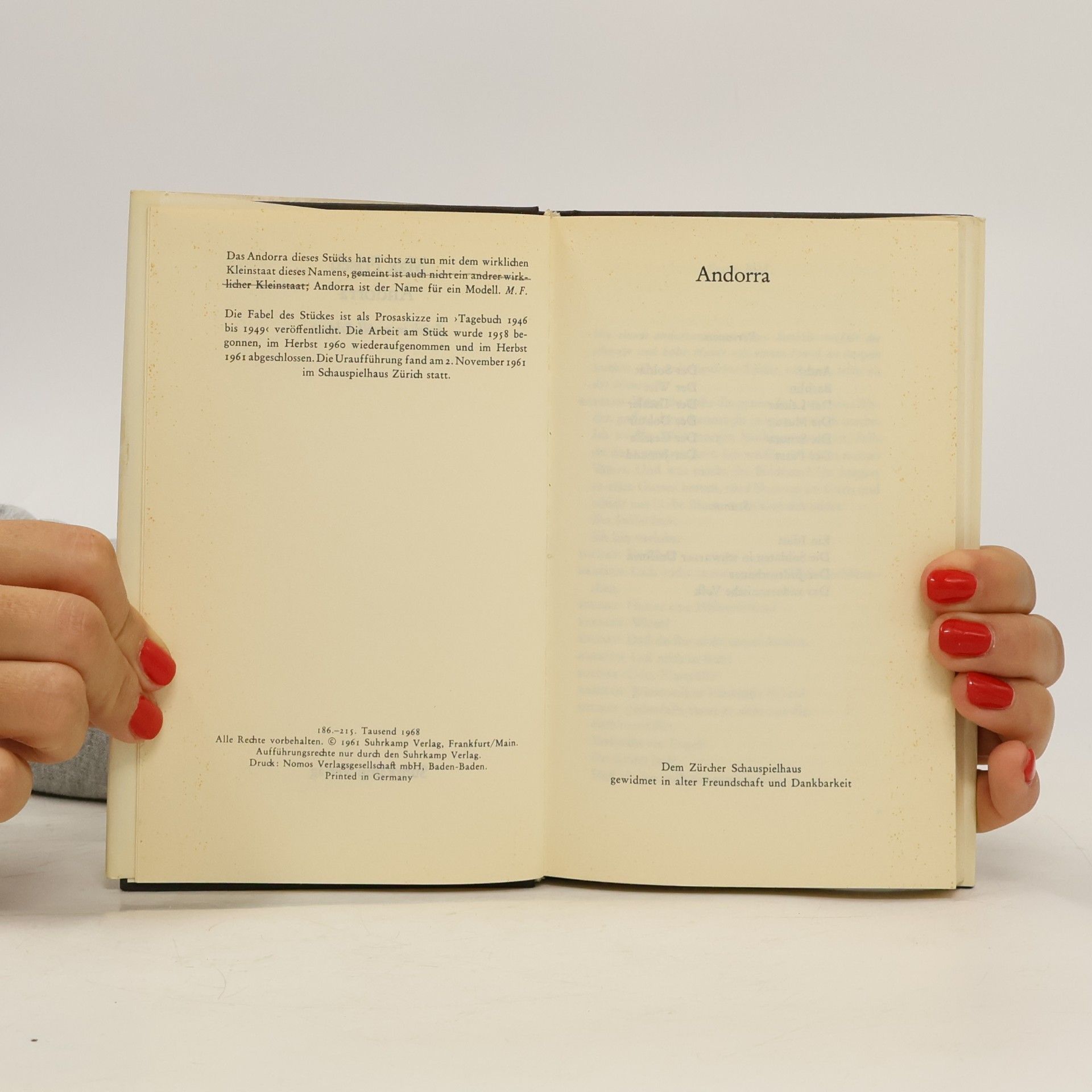 Max Frisch Andorra
