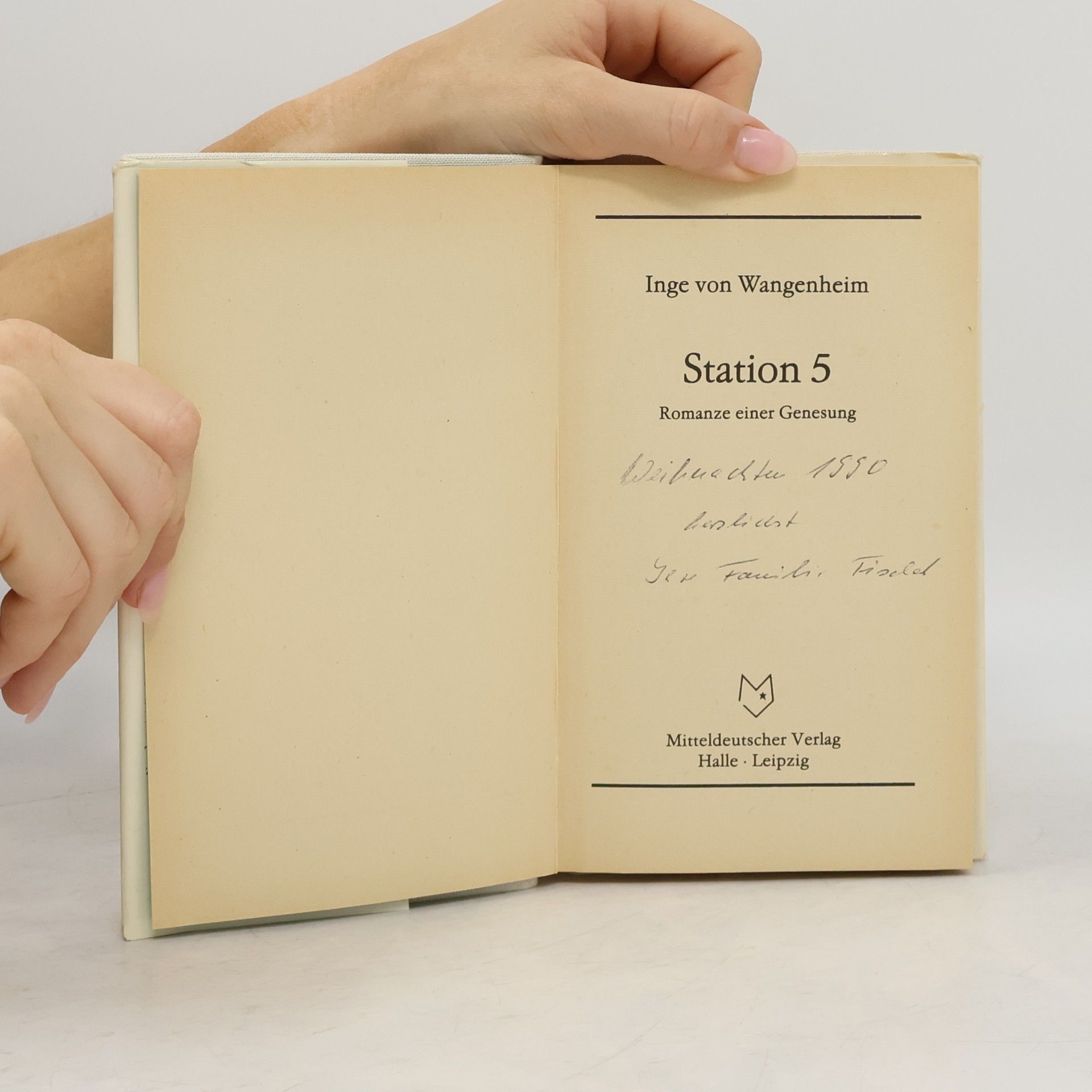Inge von Wangenheim Station 5. Romanze einer Genesung.,