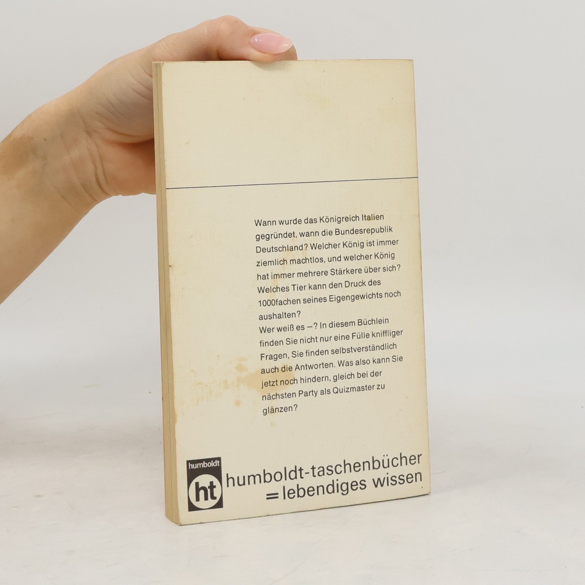 Various authors Wer weiß es?