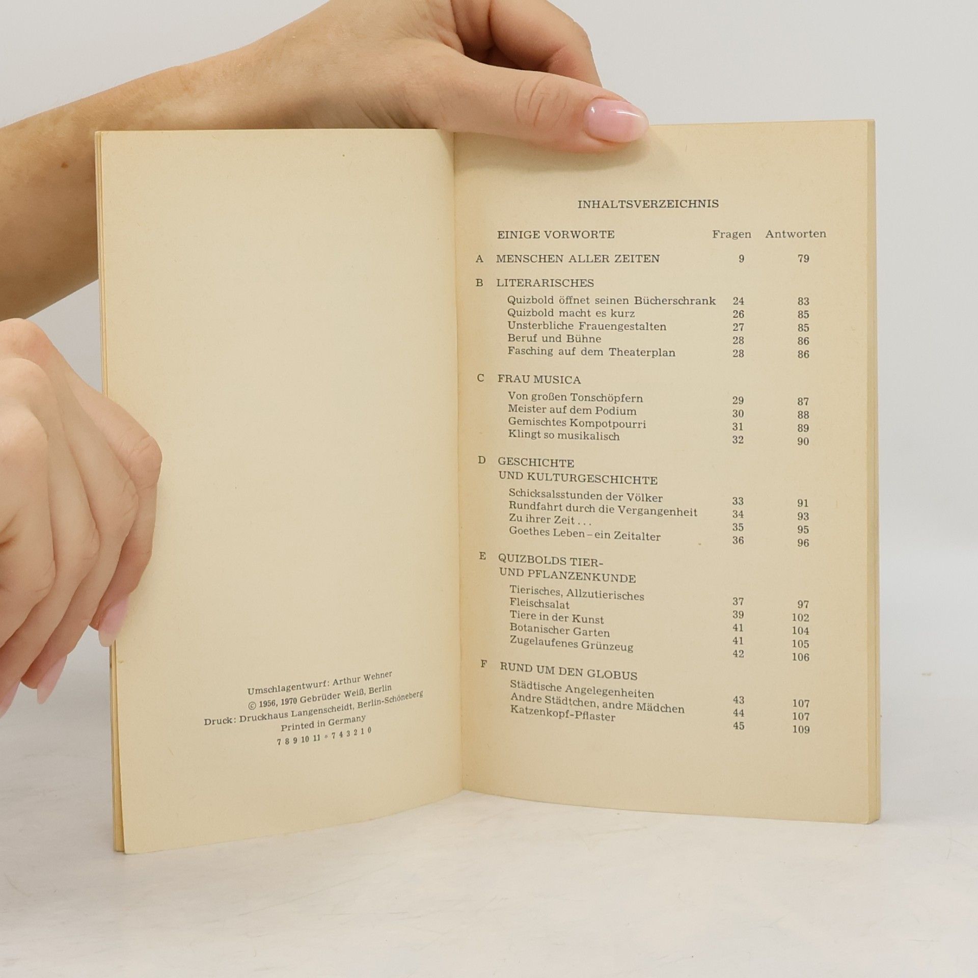 Various authors Wer weiß es?
