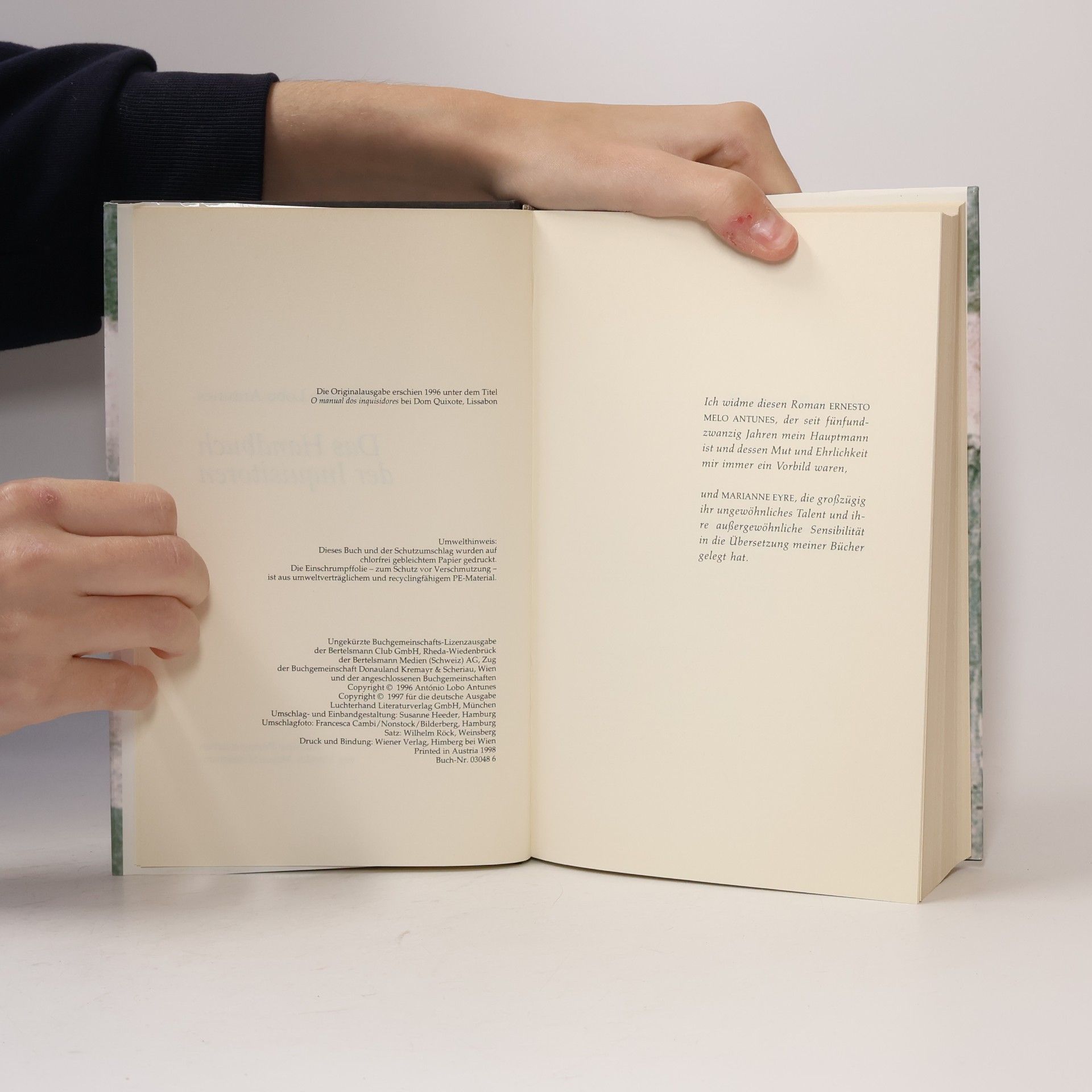 António Lobo Antunes Das Handbuch der Inquisitoren