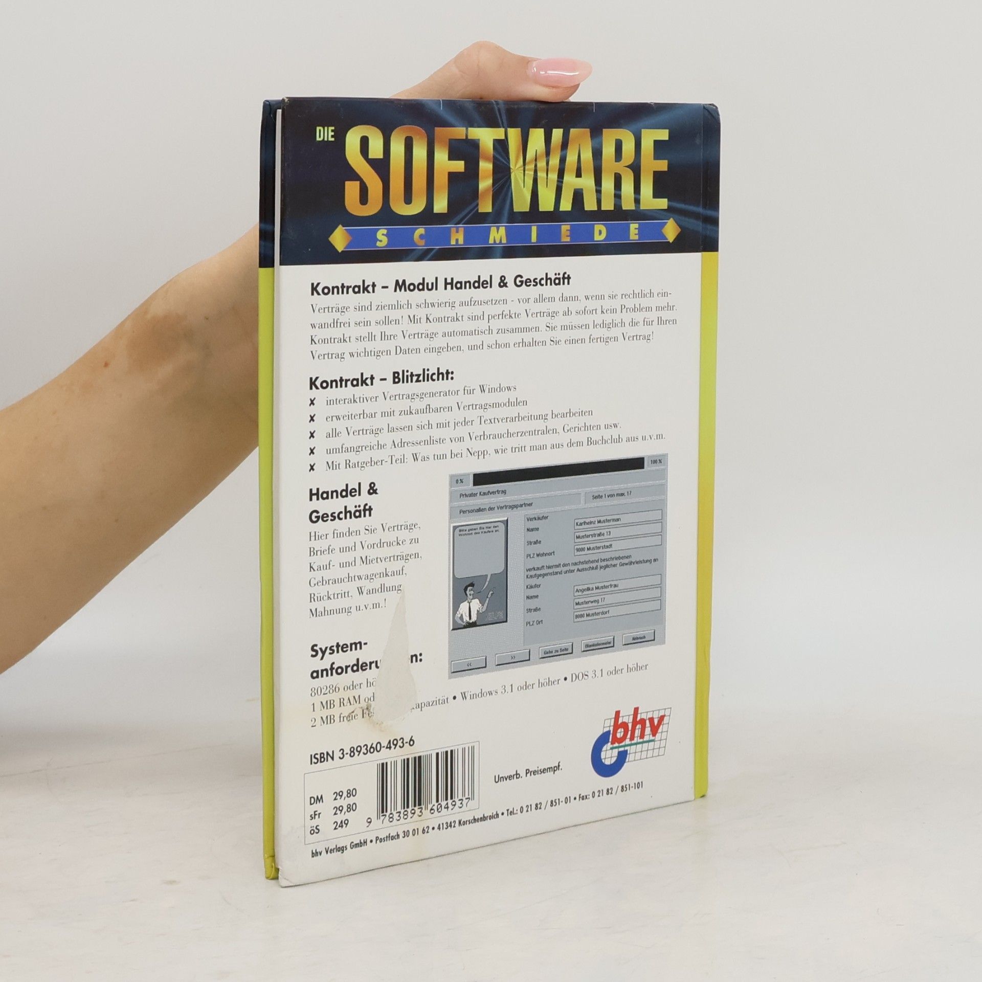 Marlis Buchner Die Software Schmiede: Kontrakt - Modul Handel und Geschäft
