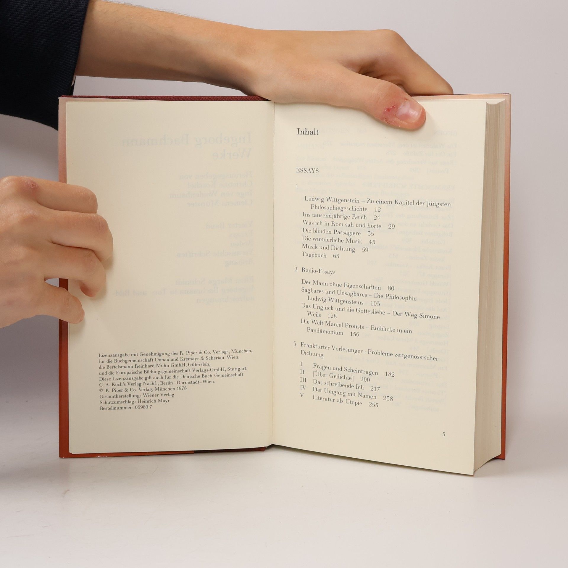 Ingeborg Bachmann Werke 1-4