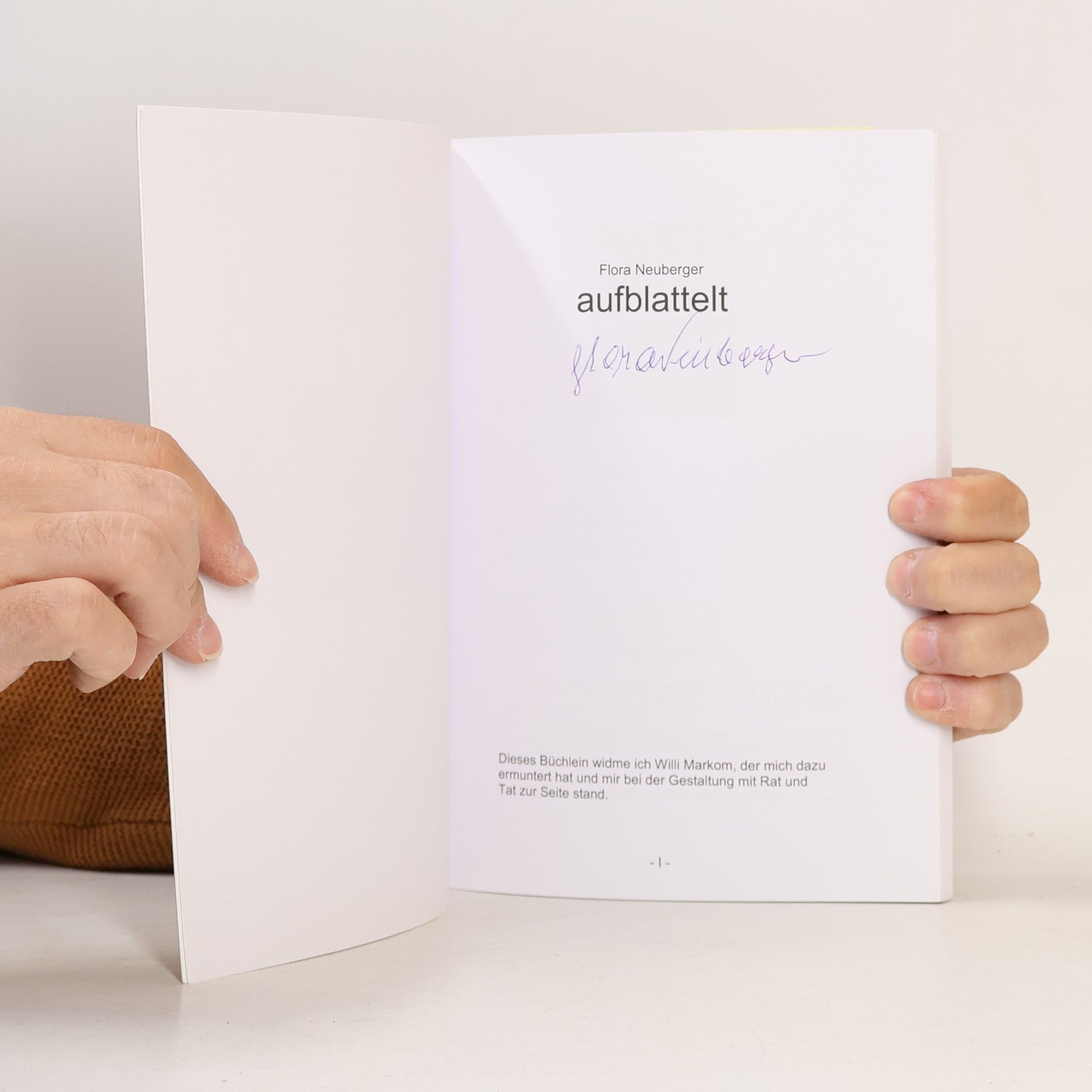 Flora Neuberger Aufblattelt