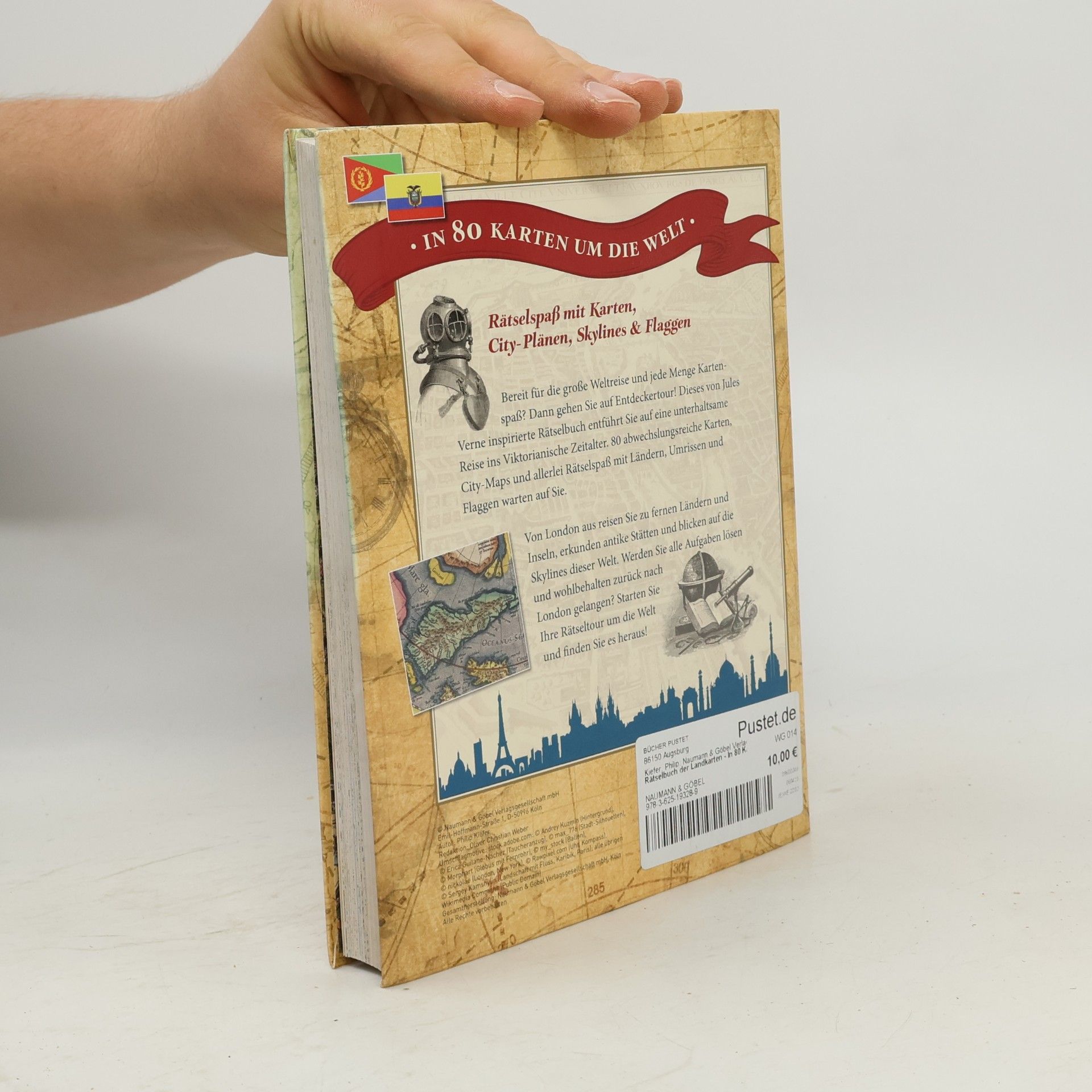 Philip Kiefer Rätselbuch der Landkarten . In 80 Karten um die Welt