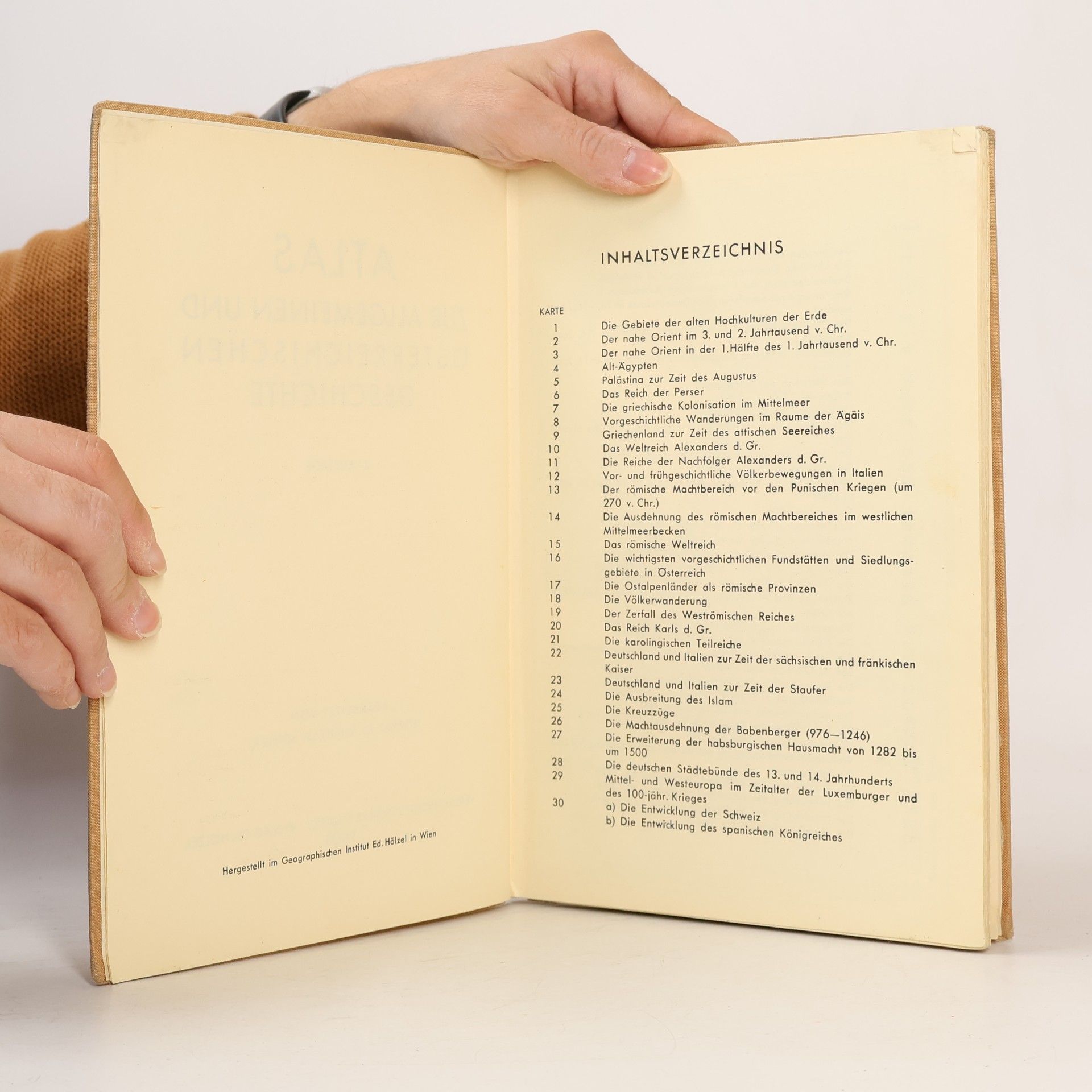 Wilhelm Schier Atlas zur allgemeinen und österreichischen Geschichte