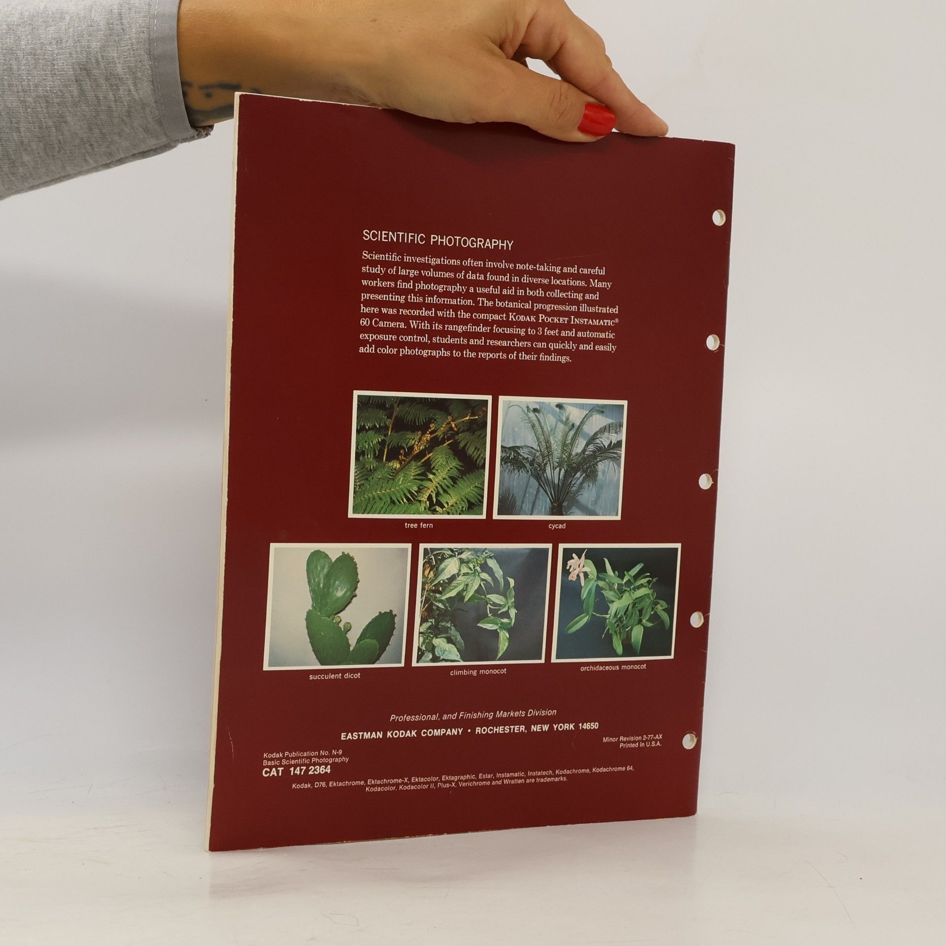 Kodak Kodak Scientific Data Book - N-9: Basic Scientific Photography