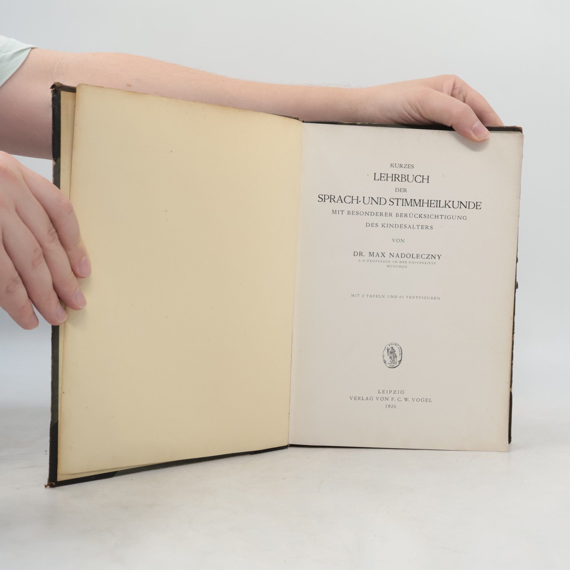 Max Nadoleczny Kurzes Lehrbuch der Sprach- und Stimmheilkunde