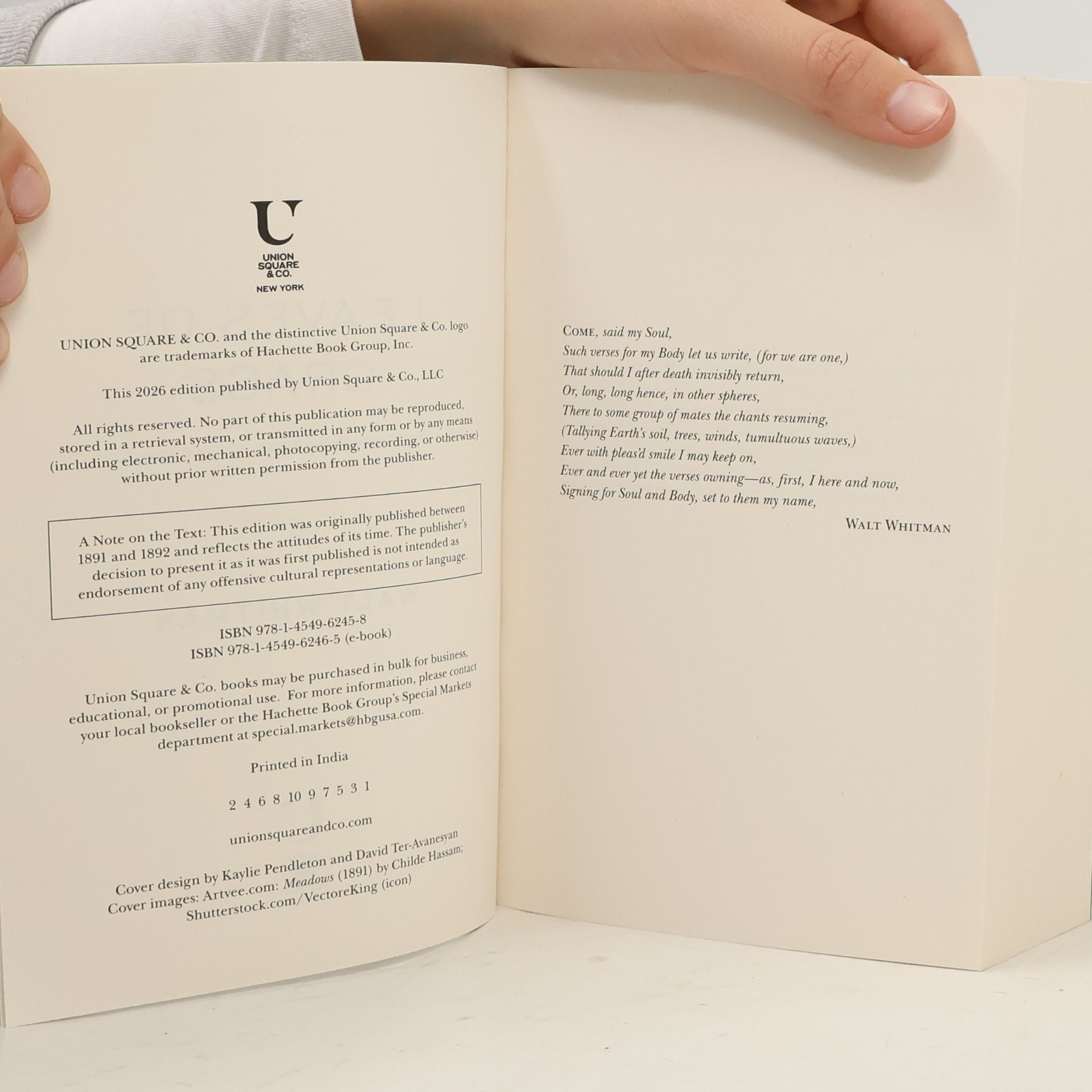 Walt Whitman Signature Editions: Leaves of Grass