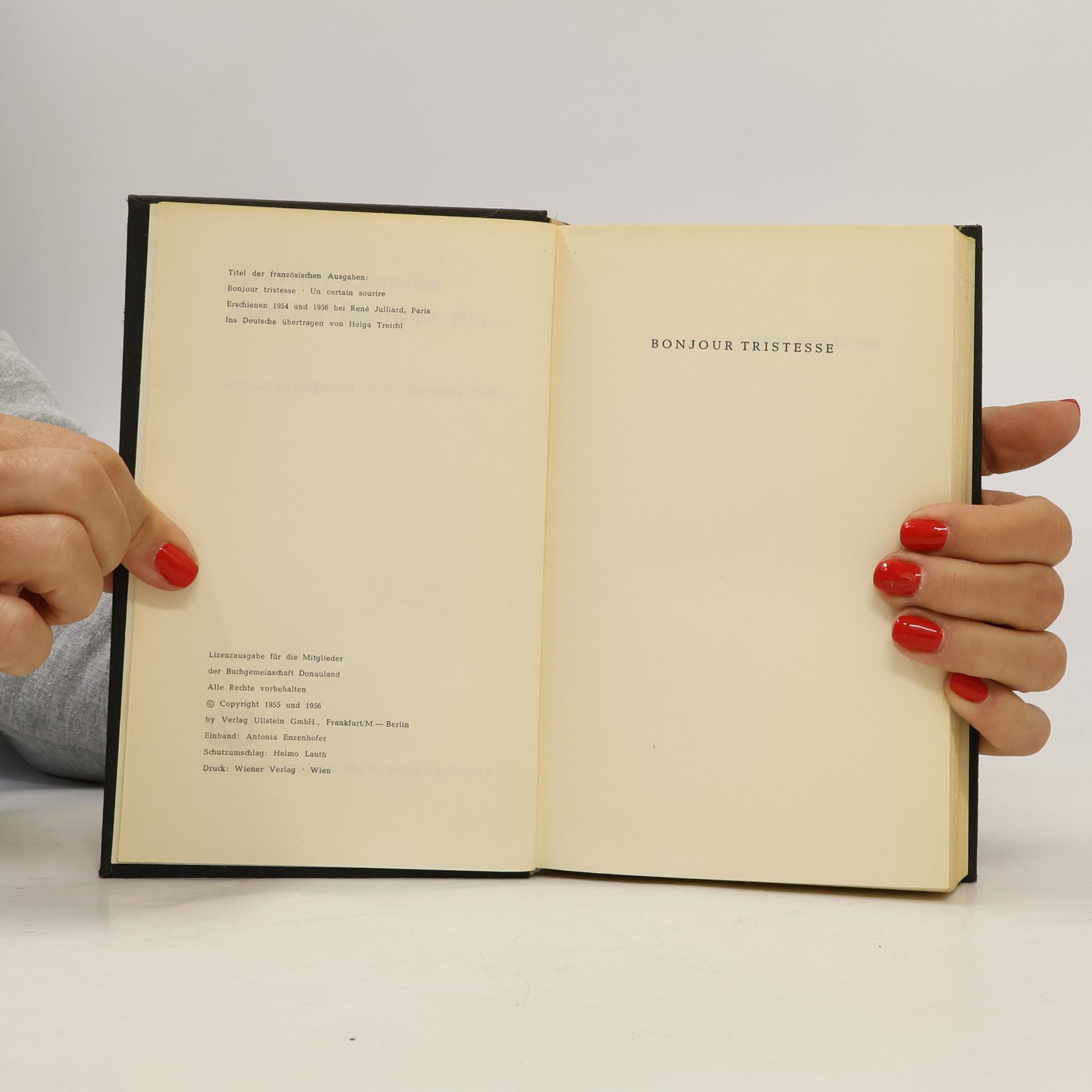 Françoise Sagan Bonjour Tristesse
