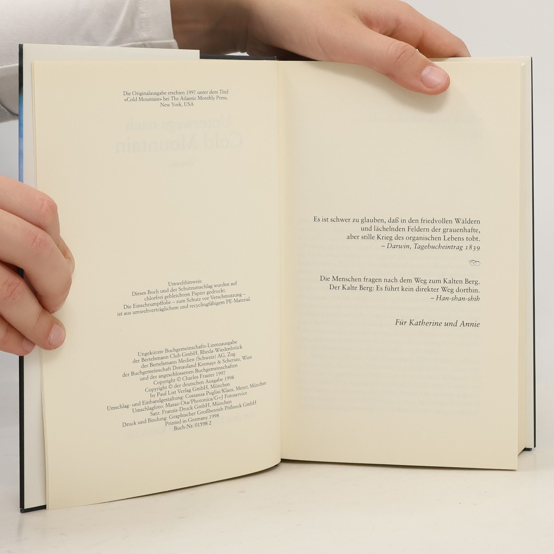 Charles Frazier Unterwegs nach Cold Mountain