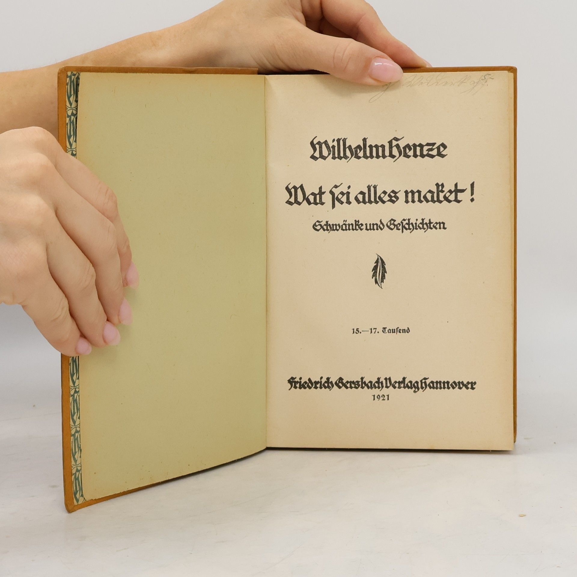 Wilhelm Henze Mat sei alles Maket!