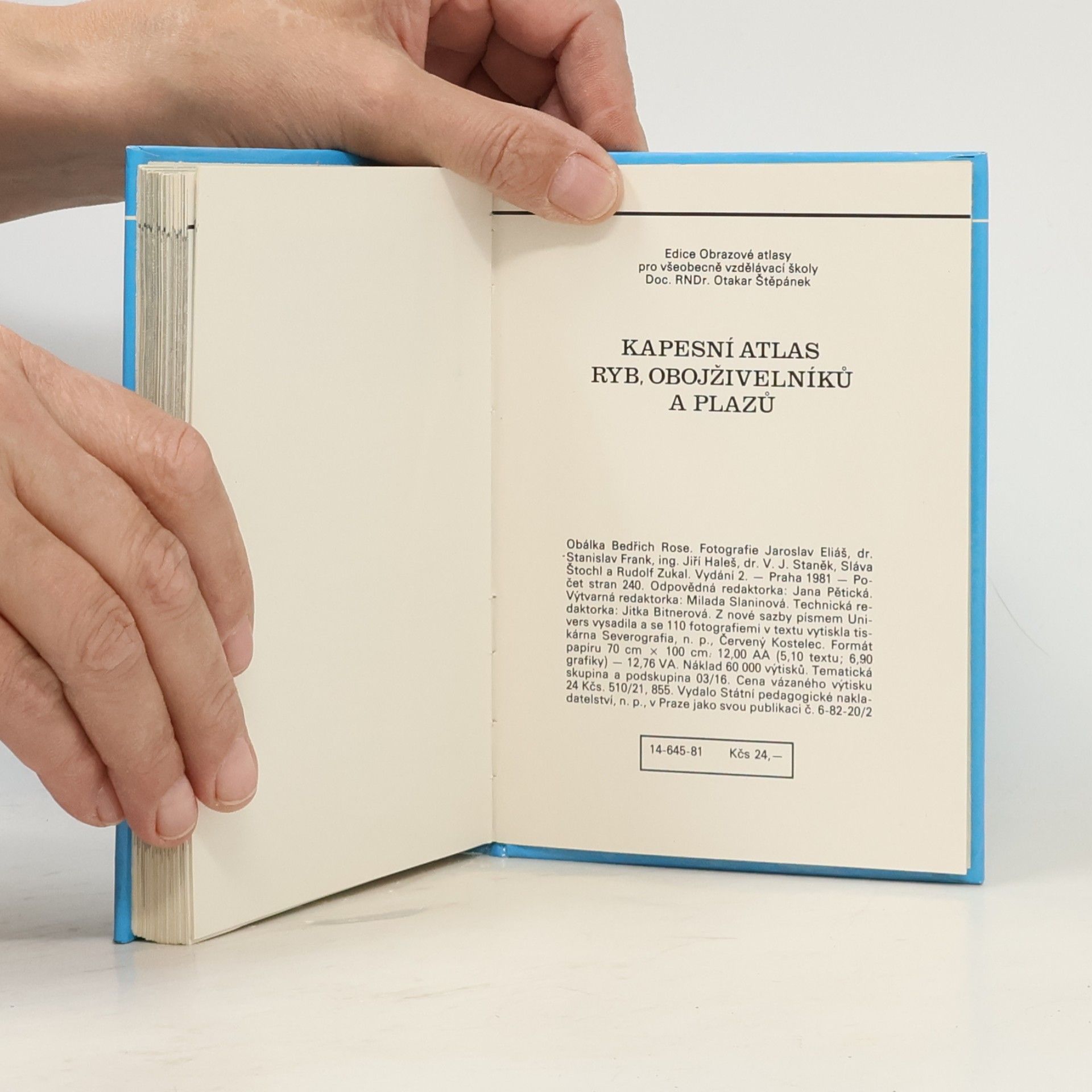 Otakar Štěpánek Kapesní atlas ryb, obojživelníků a plazů