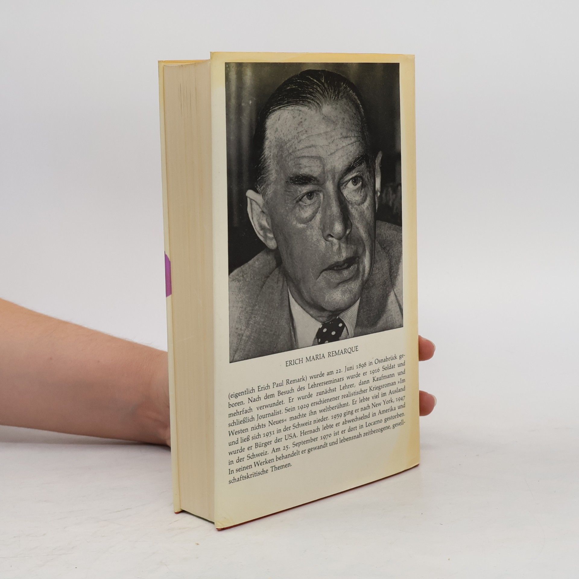 Erich Maria Remarque Drei Kameraden, Liebe deinen Nächsten, Arc de Triomphe