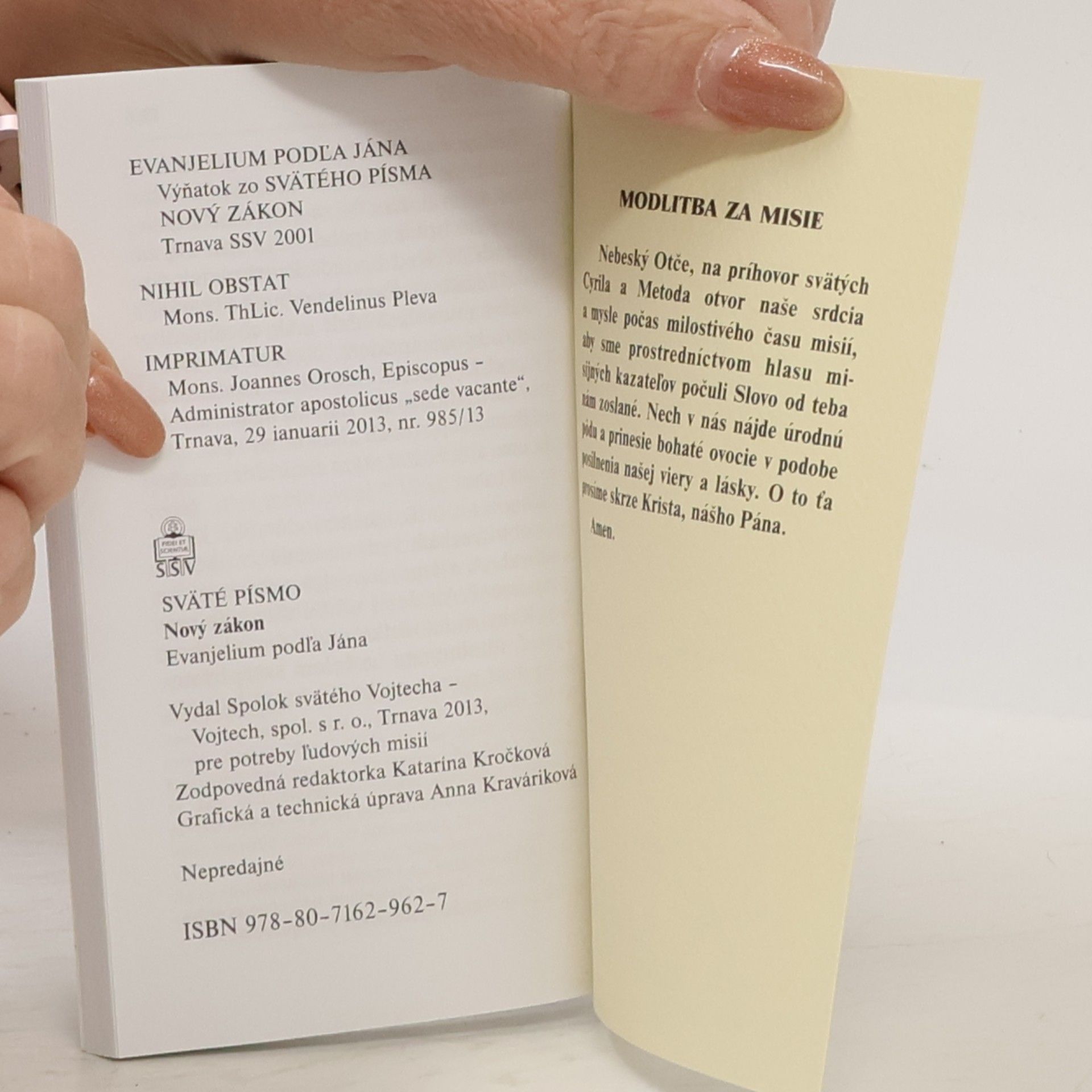 Various authors Sväté Písmo - Nový Zákon: Evanjelium podľa Jána