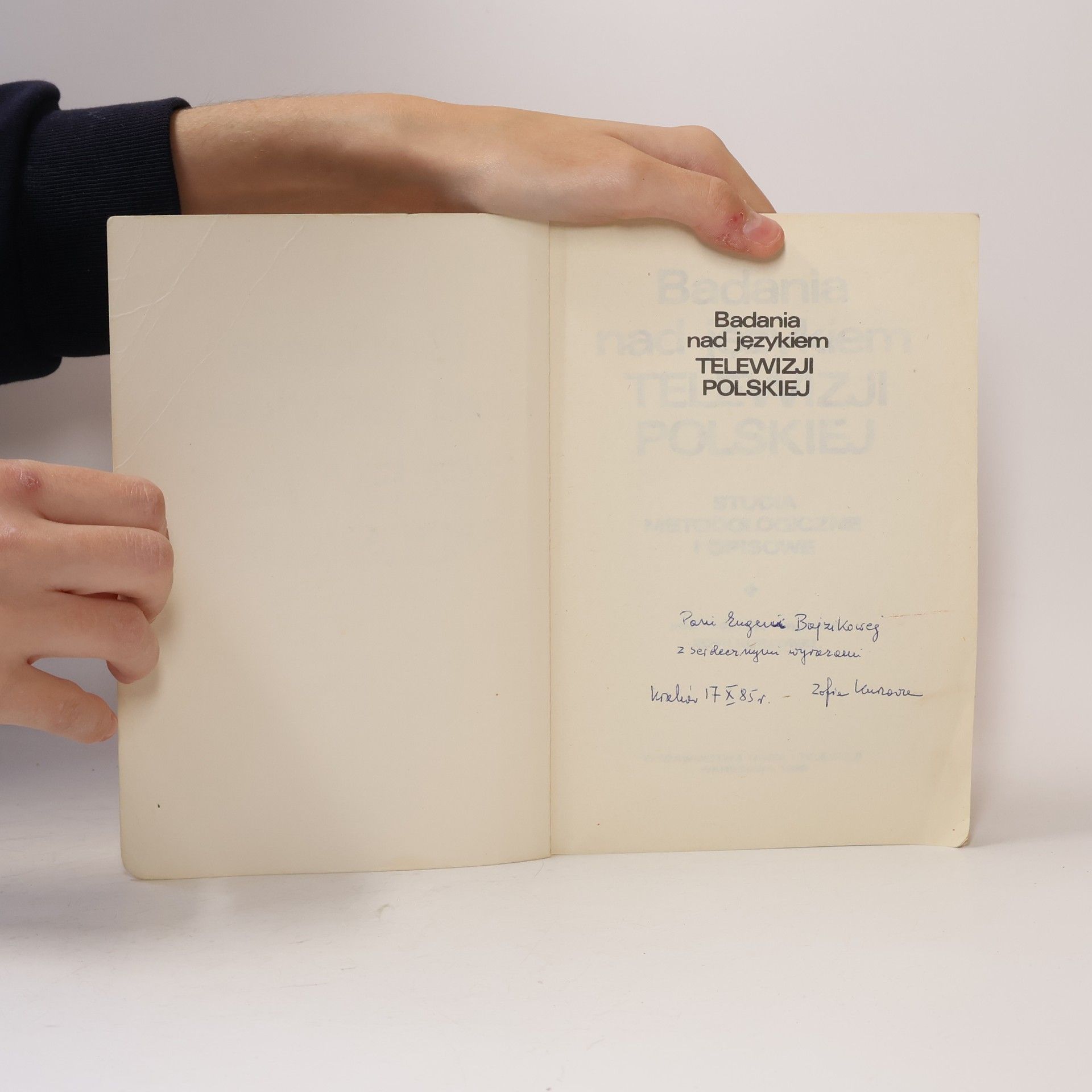 Various authors Badania nad językiem Telewizji Polskiej