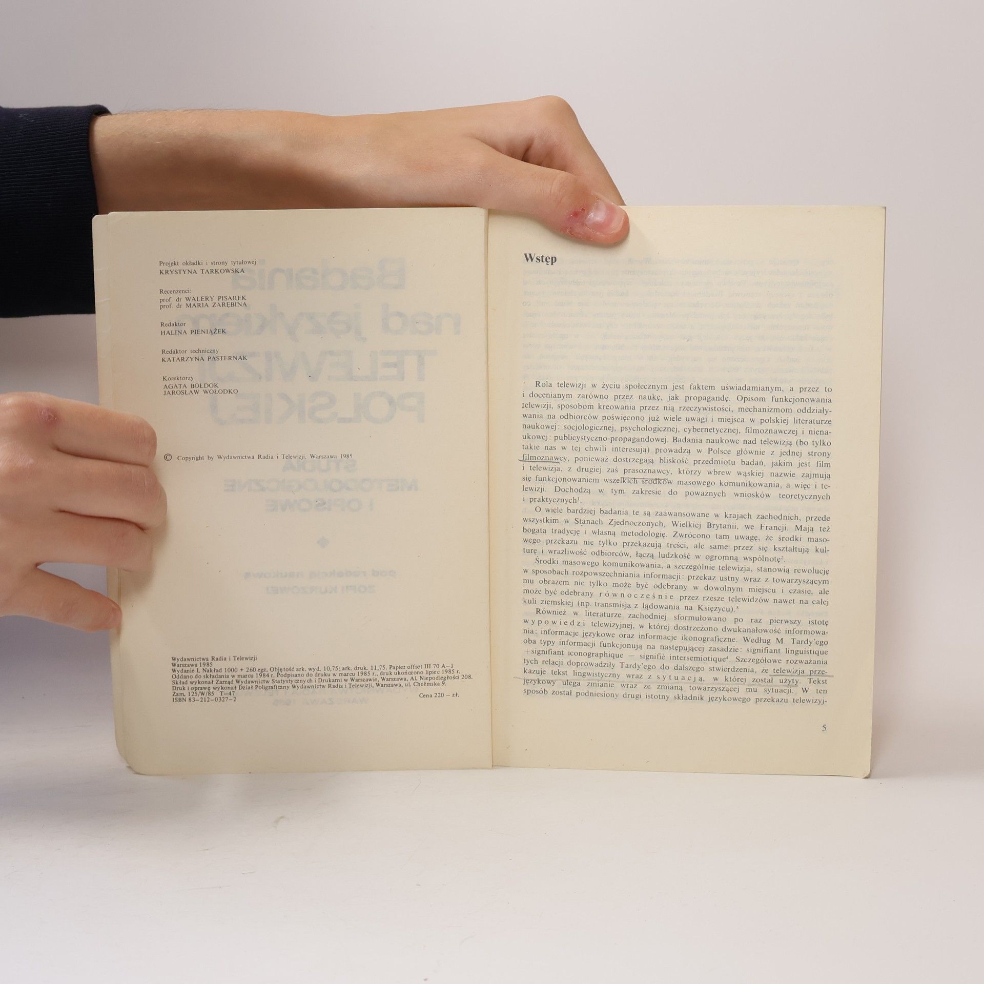 Various authors Badania nad językiem Telewizji Polskiej