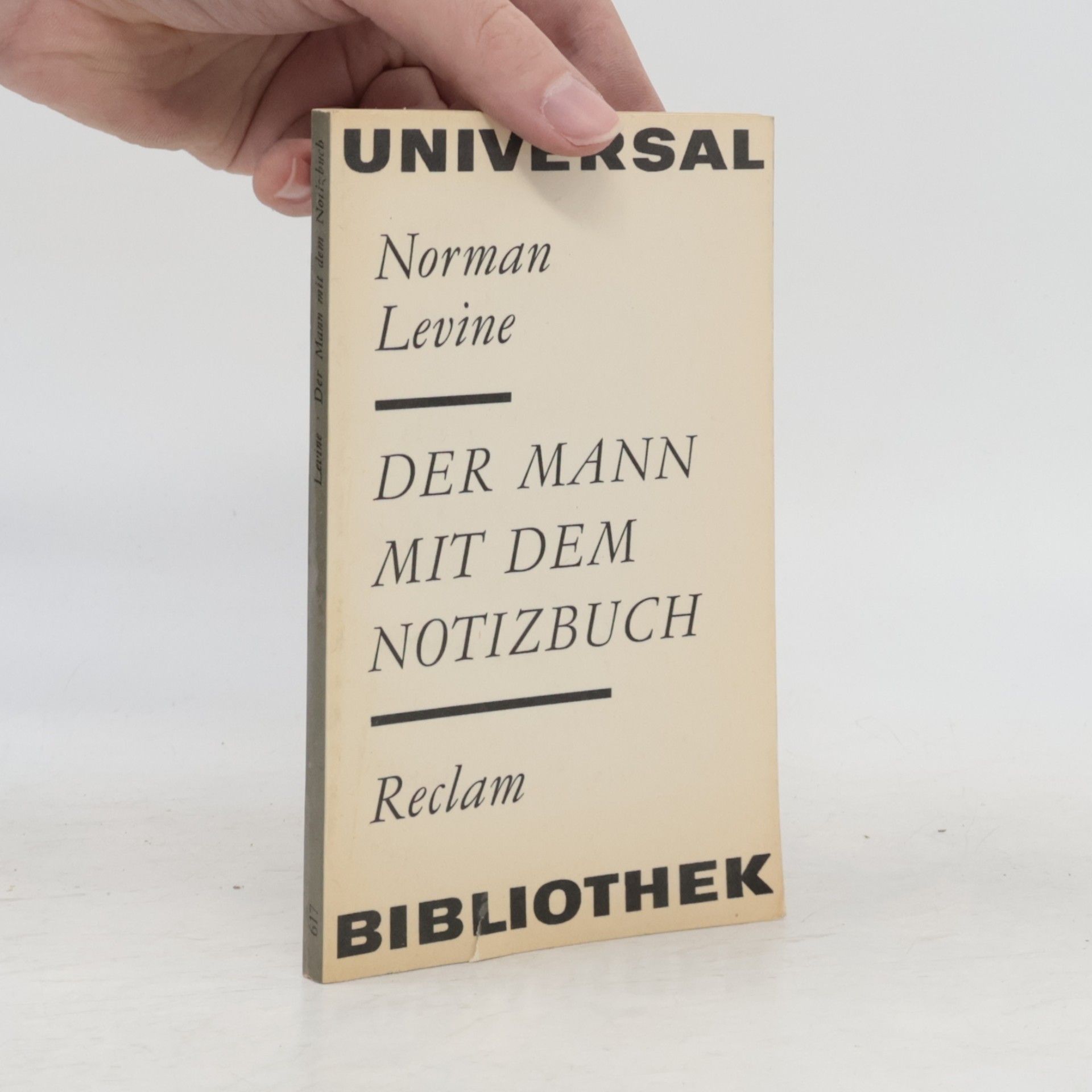 Norman Levine Der Mann mit dem Notizbuch