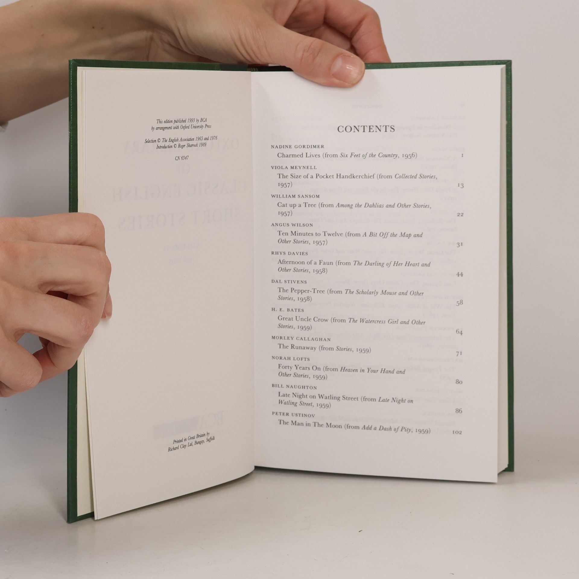 Roger Sharrock The Oxford Library of Classic English Short Stories 1-2