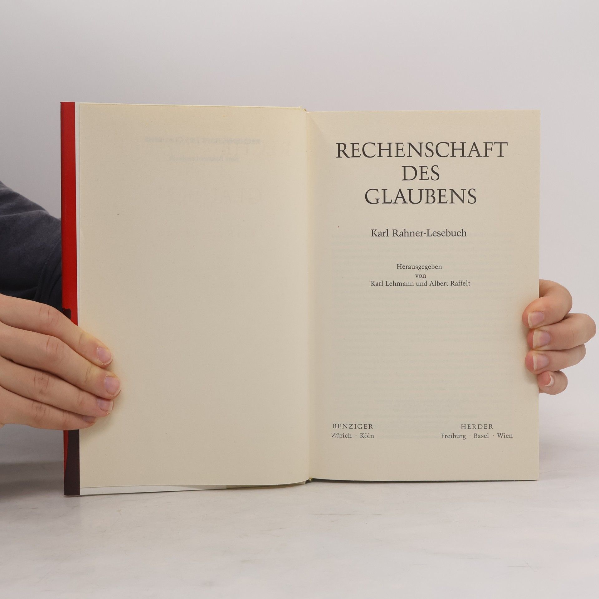 Karl Lehmann Rechenschaft des Glaubens
