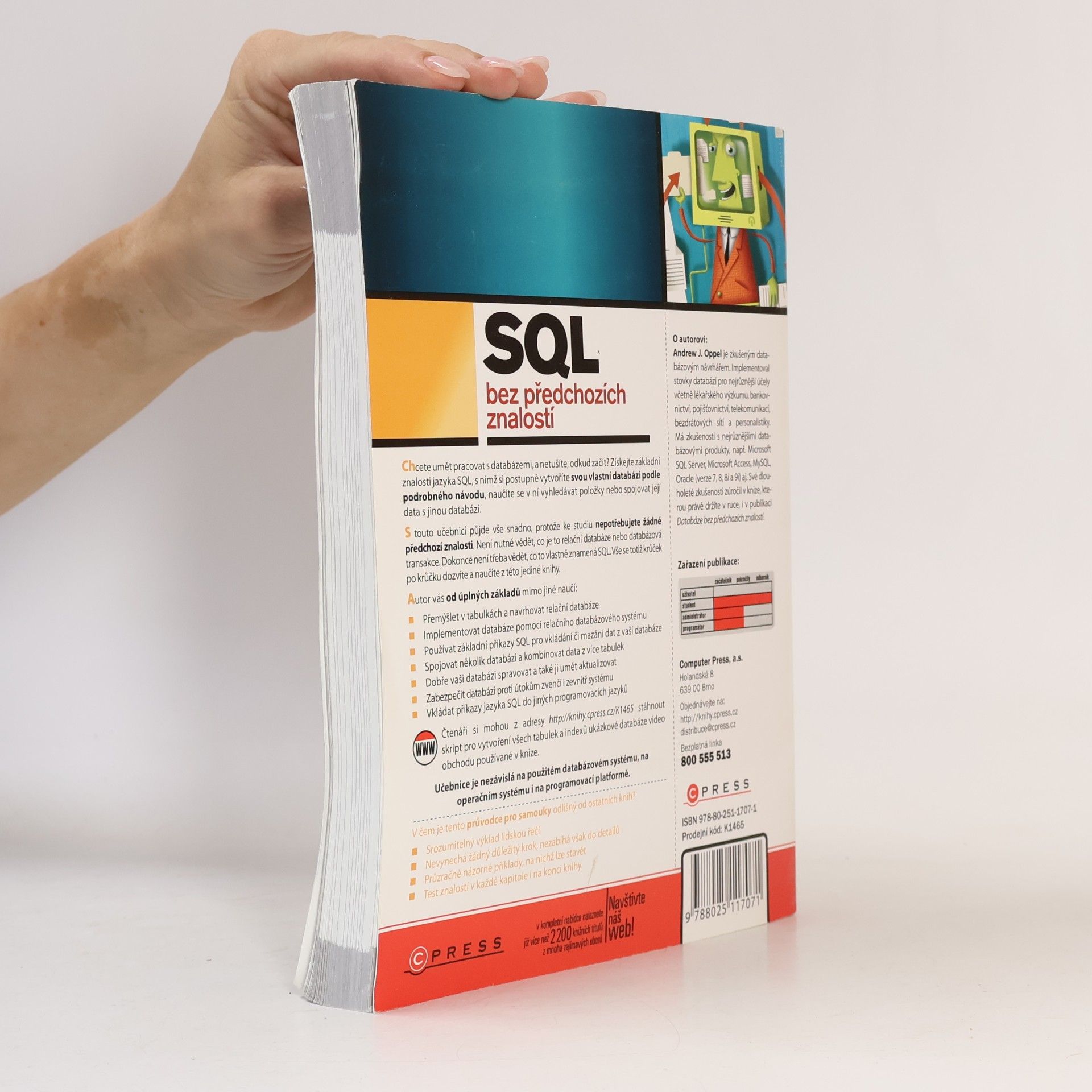 Andrew J. Oppel SQL bez předchozích znalostí : [průvodce pro samouky]