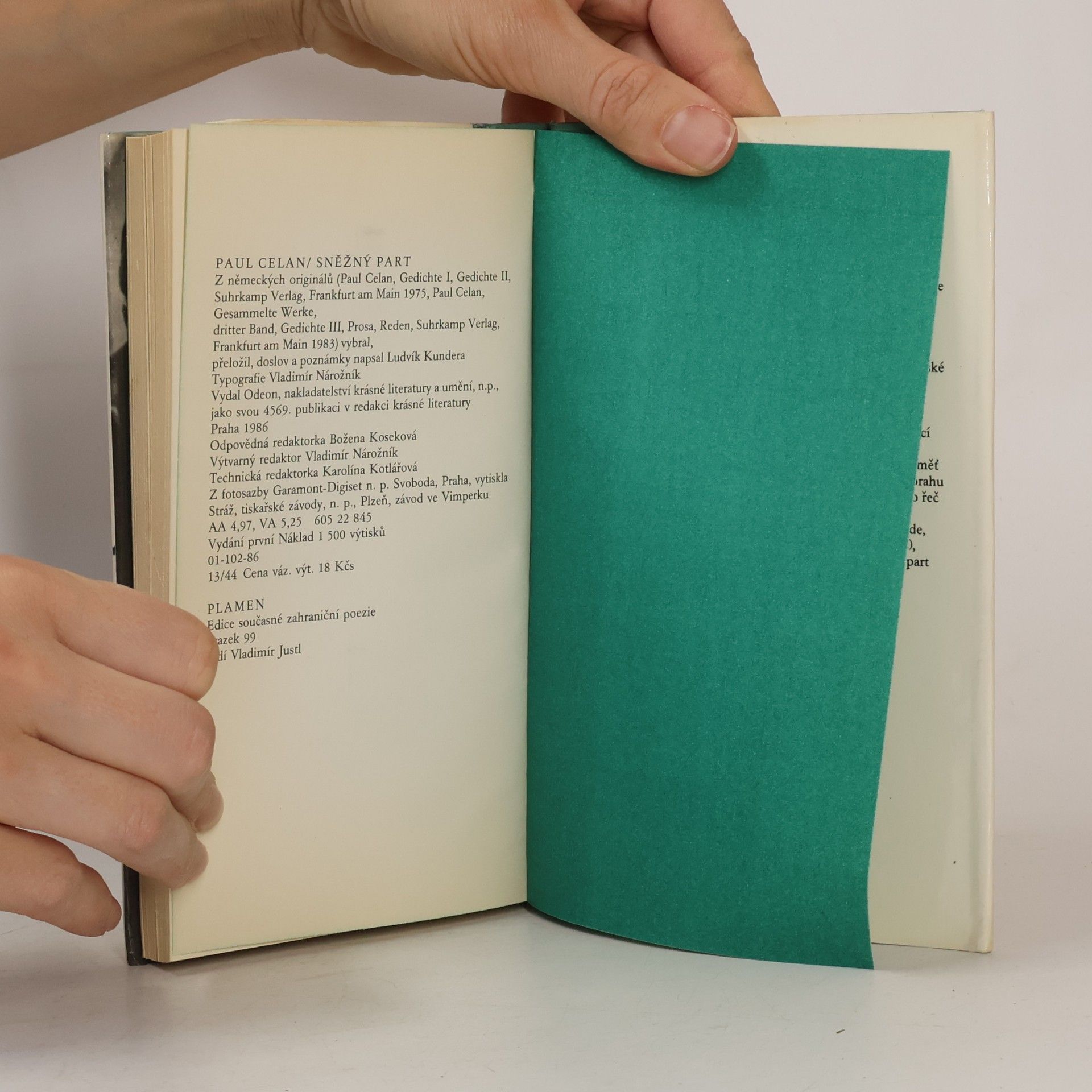 Paul Celan Sněžný part