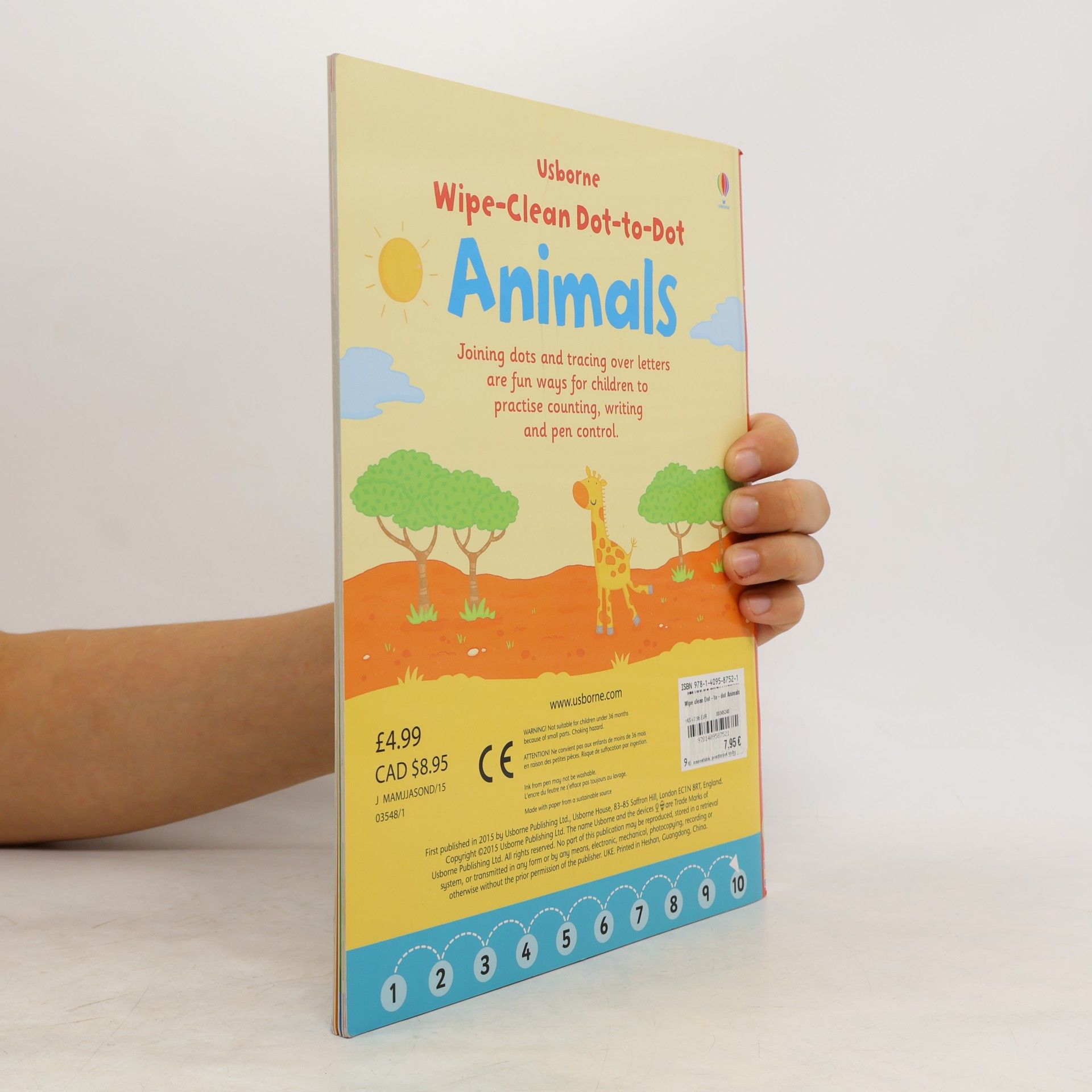 Katrina Fearn Wipe-clean Dot-to-dot Animals, w. pen