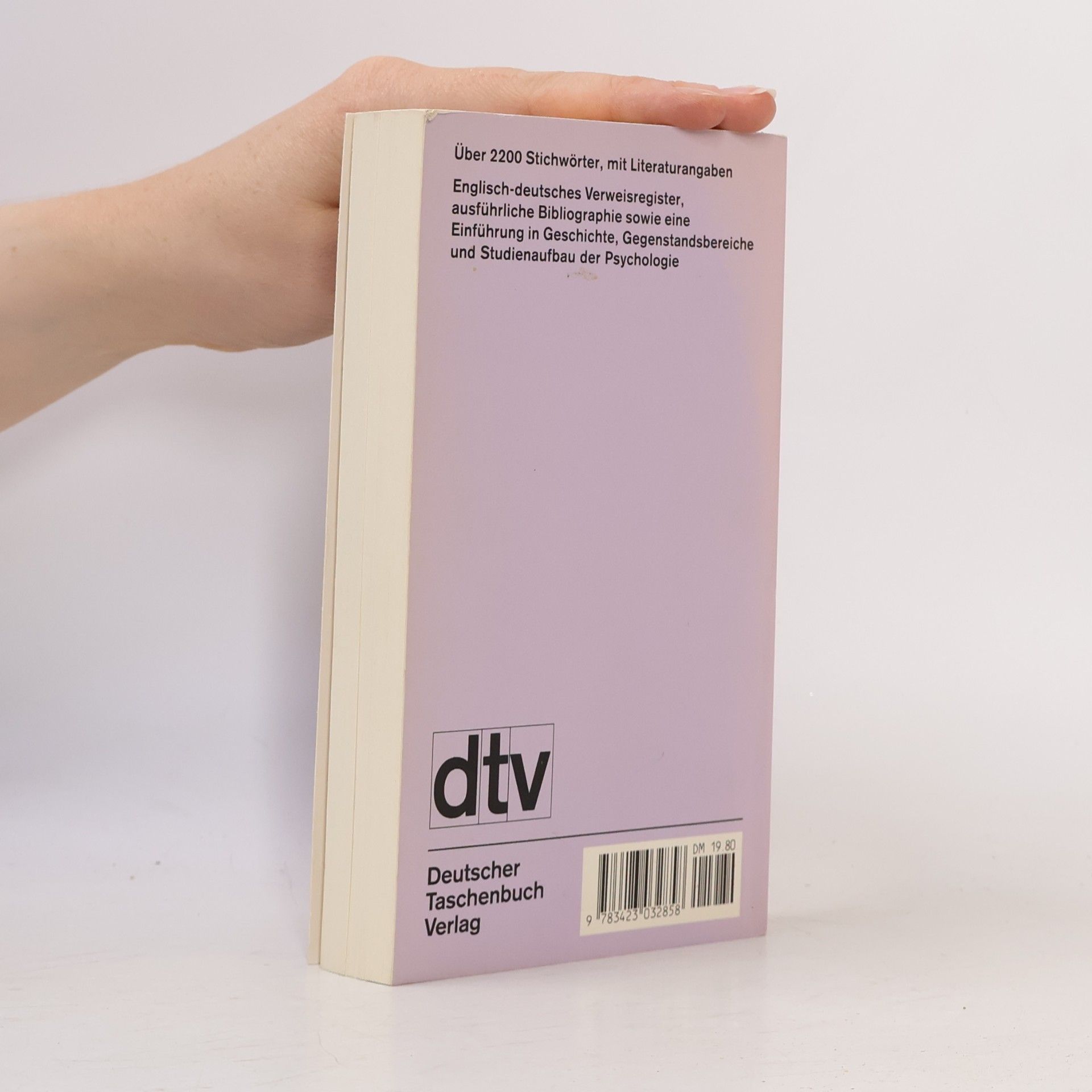 Werner D. Fröhlich dtv-Wörterbuch zur Psychologie
