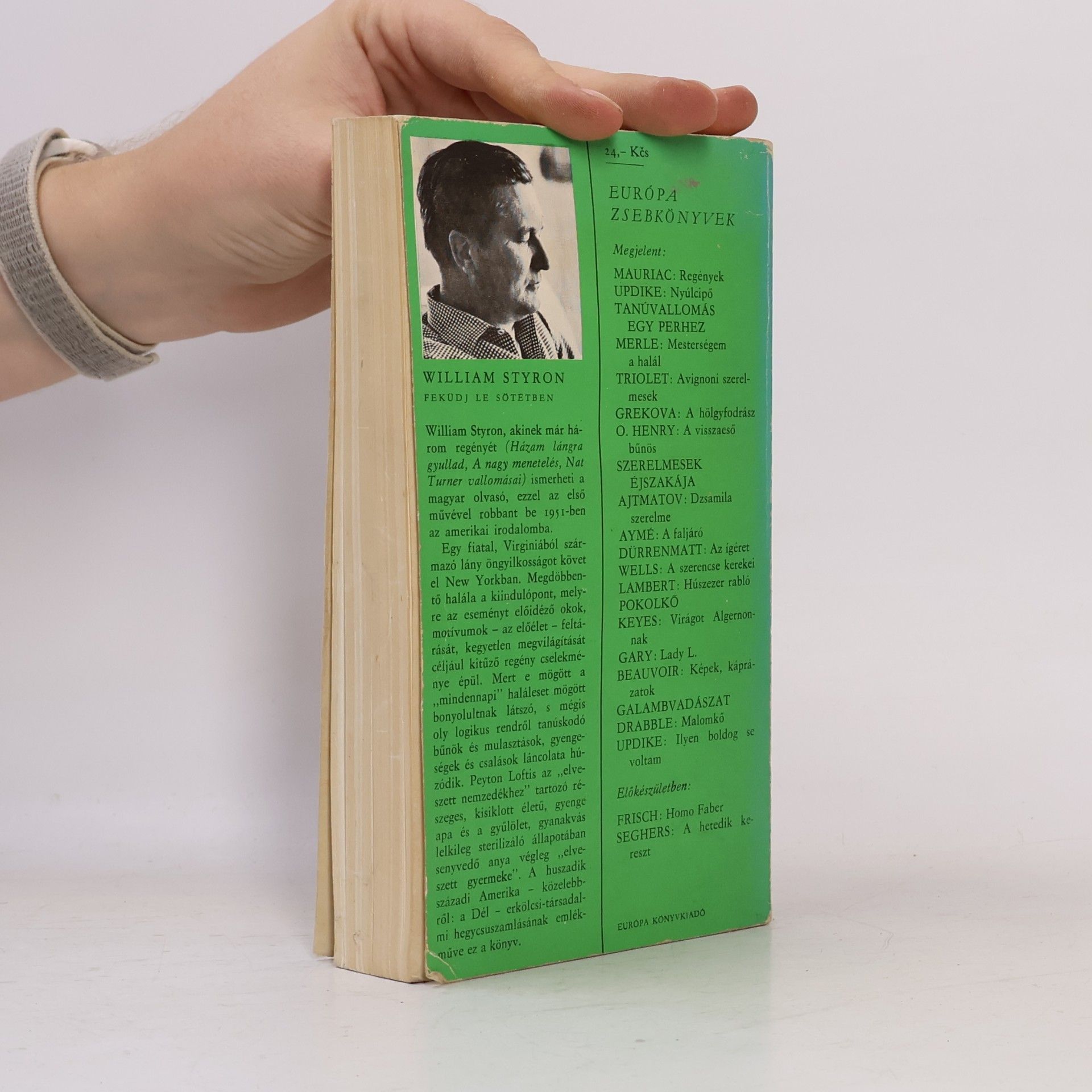 William Styron Feküdj le sötétben