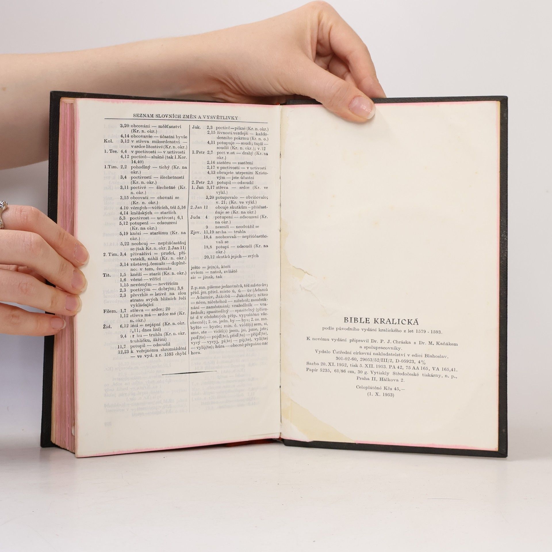 Various authors Bible kralická. Podle původního vydání kralického z let 1579 - 1593