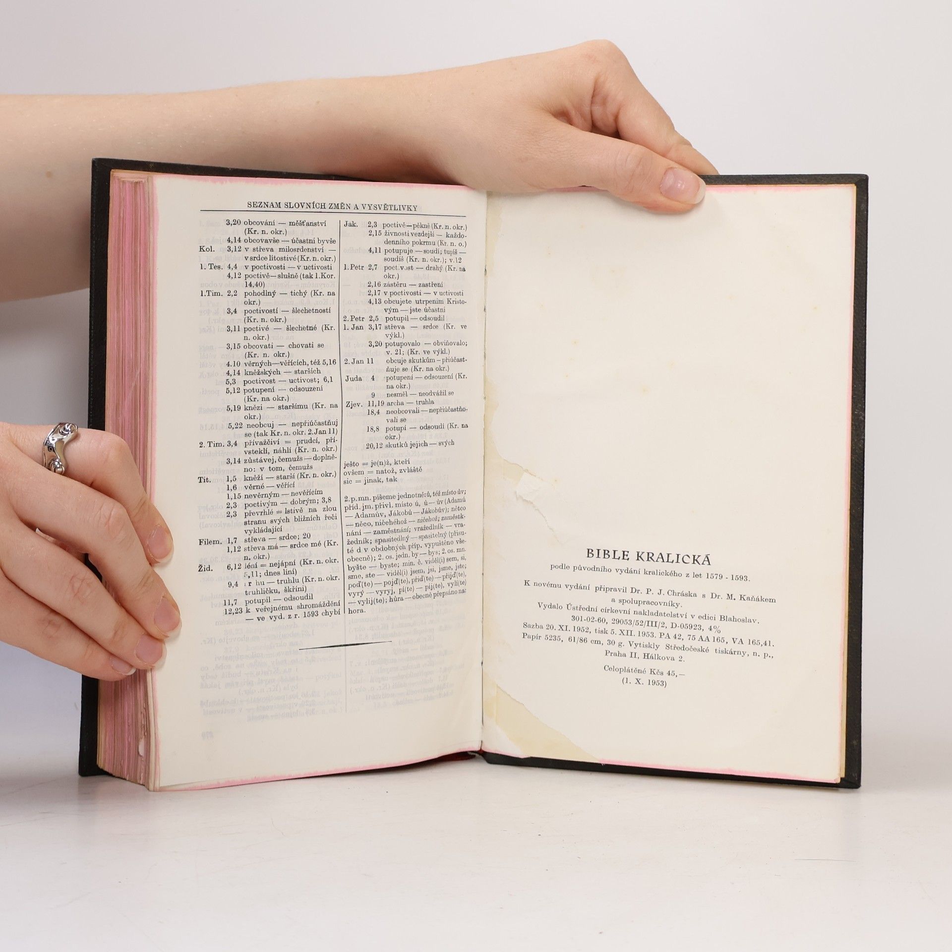 Various authors Bible kralická. Podle původního vydání kralického z let 1579 - 1593