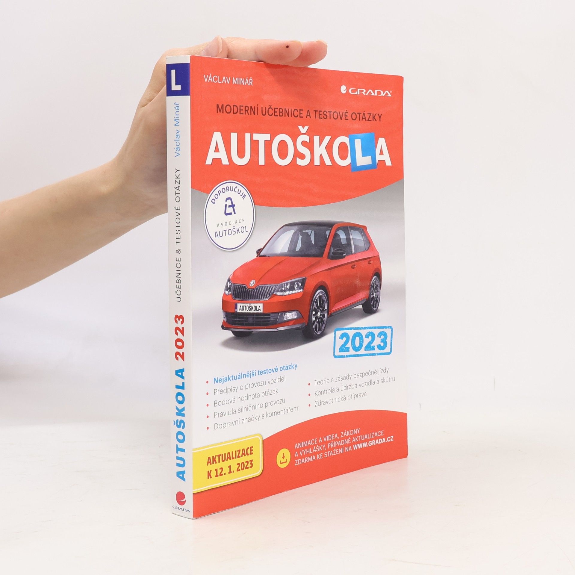 Václav Minář Autoškola: moderní učebnice a testové otázky: 2023