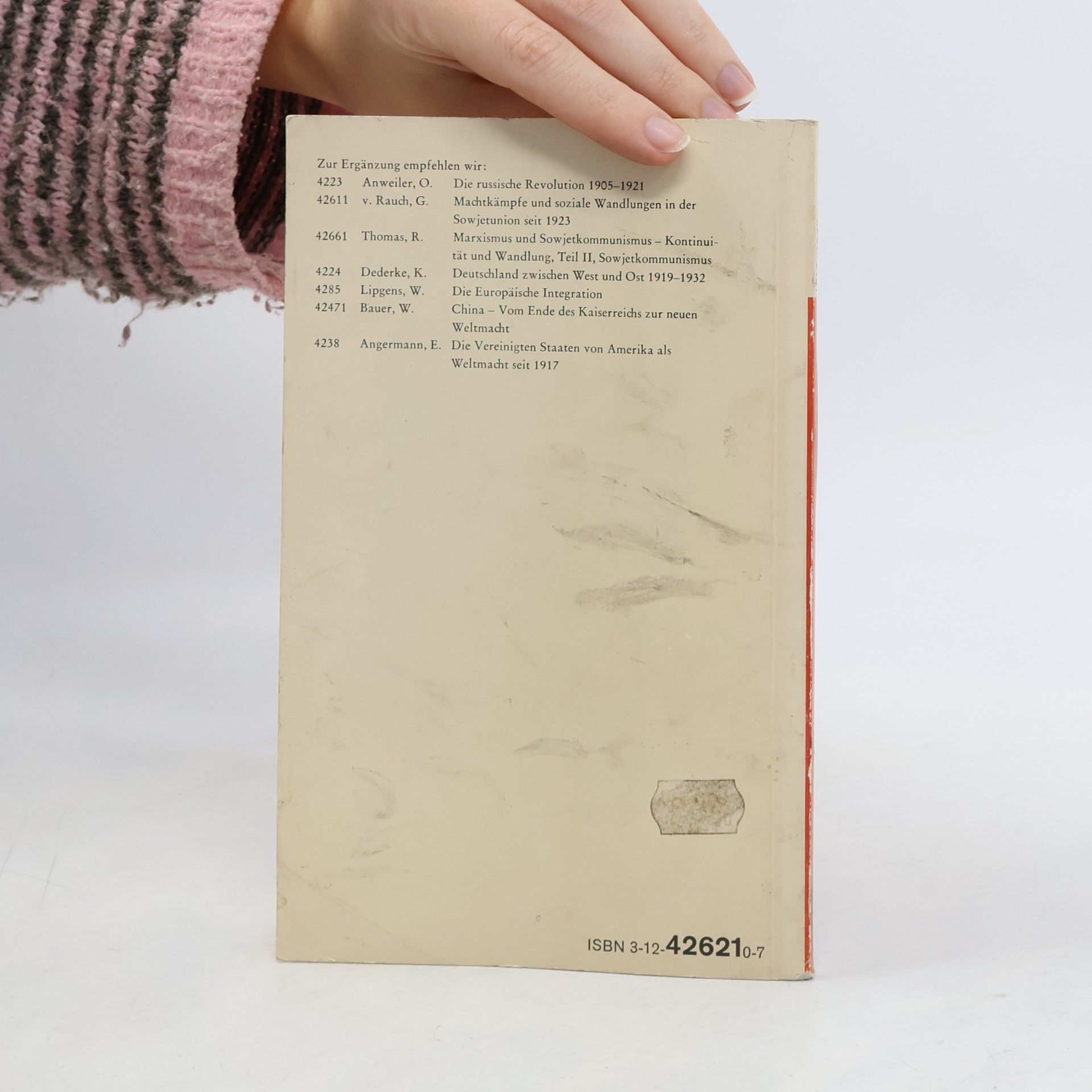 Alexander Fischer Quellen- und Arbeitshefte zur Geschichte und Politik: Sowjetische Außenpolitik 1917-1945