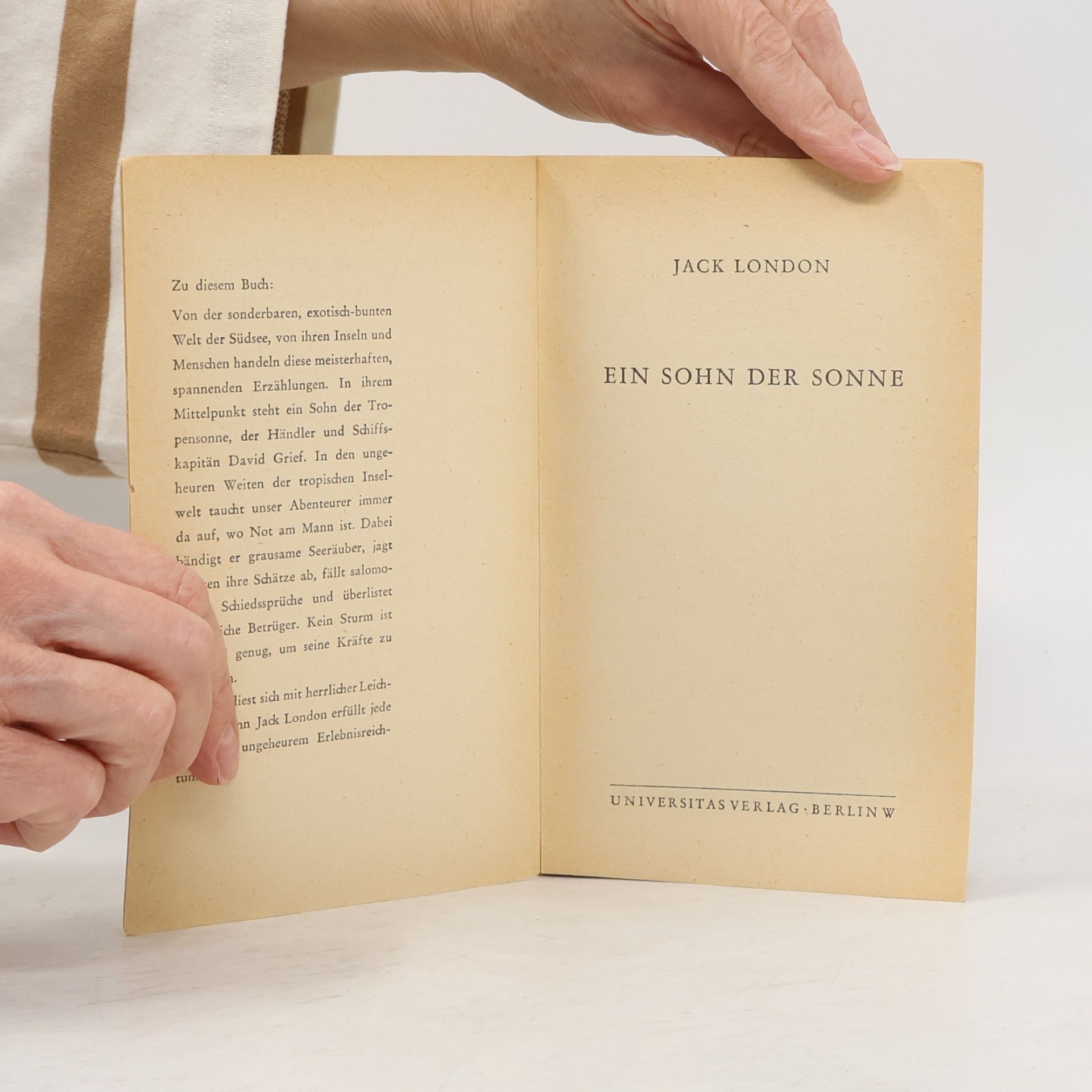 Jack London Ein Sohn der Sonne