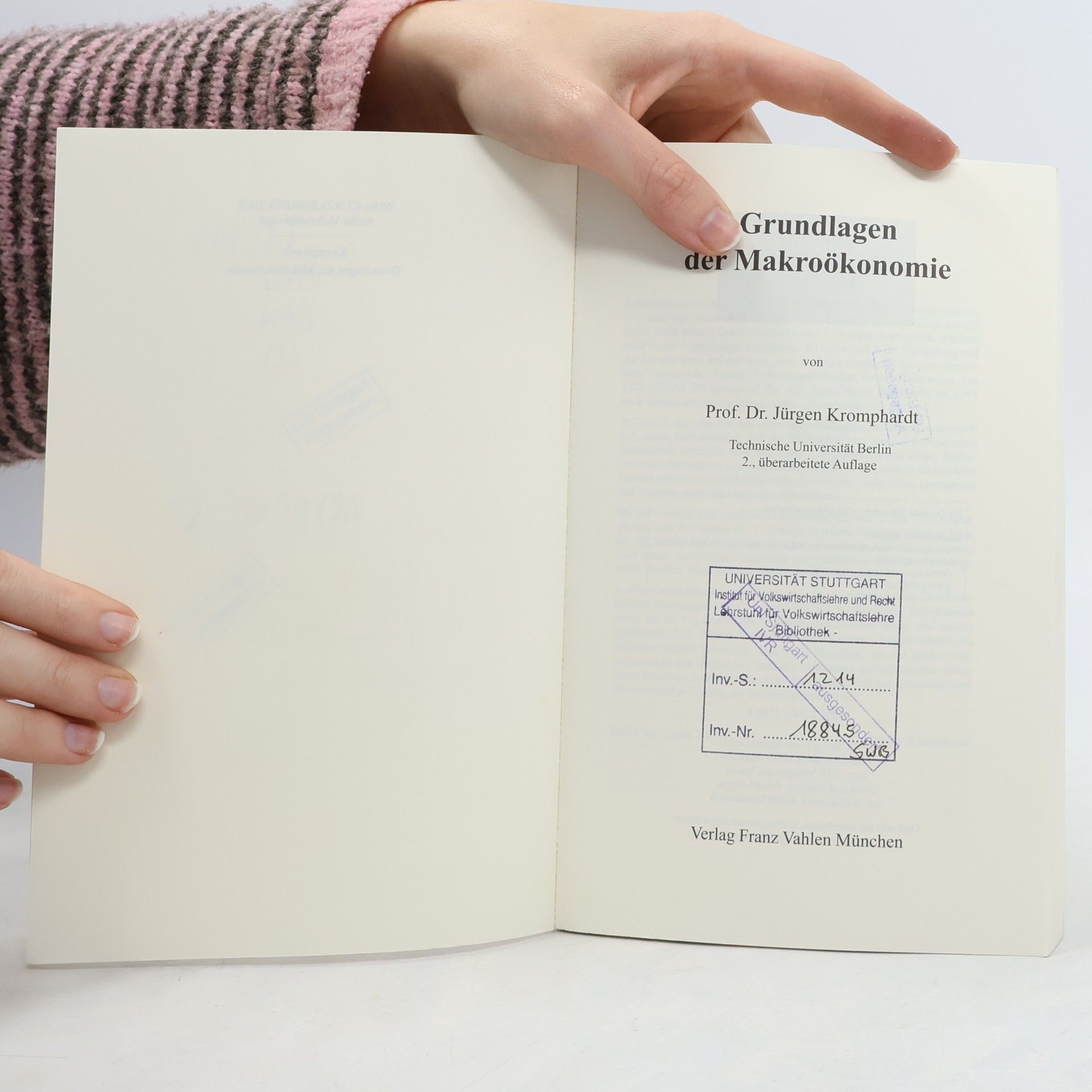 Jürgen Kromphardt Grundlagen der Makroökonomie