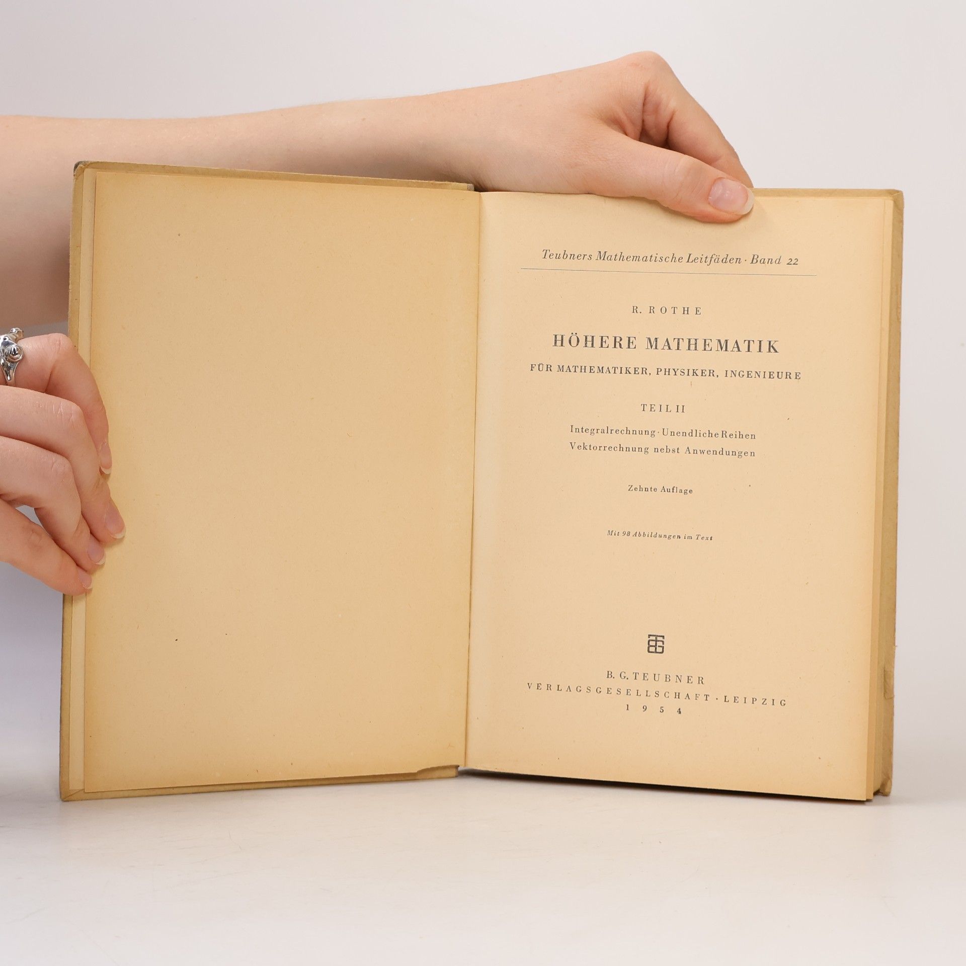 R. Rothe Höhere Mathematik II.