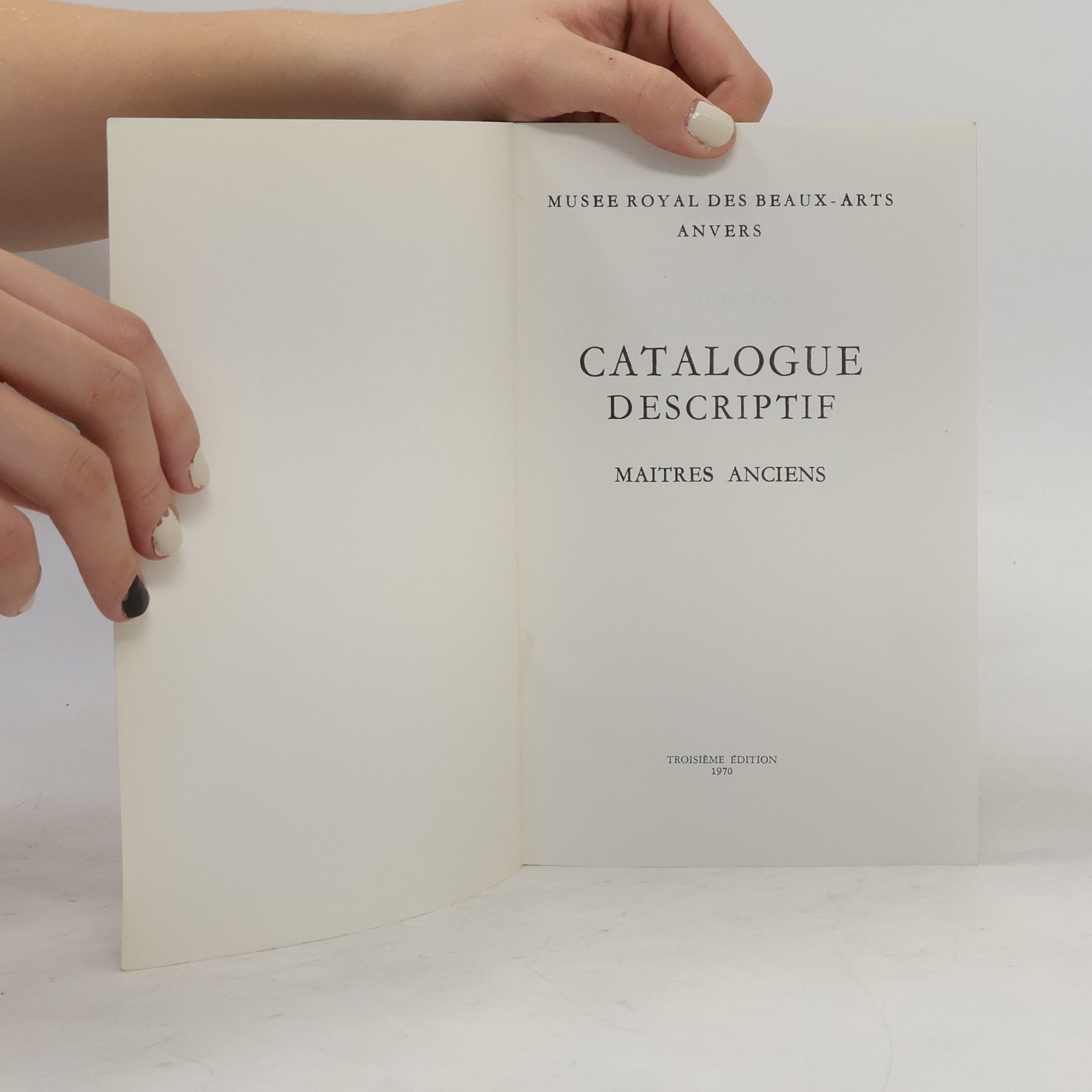 Autorenkollektiv Catalogue Descriptif. Maitres Anciens
