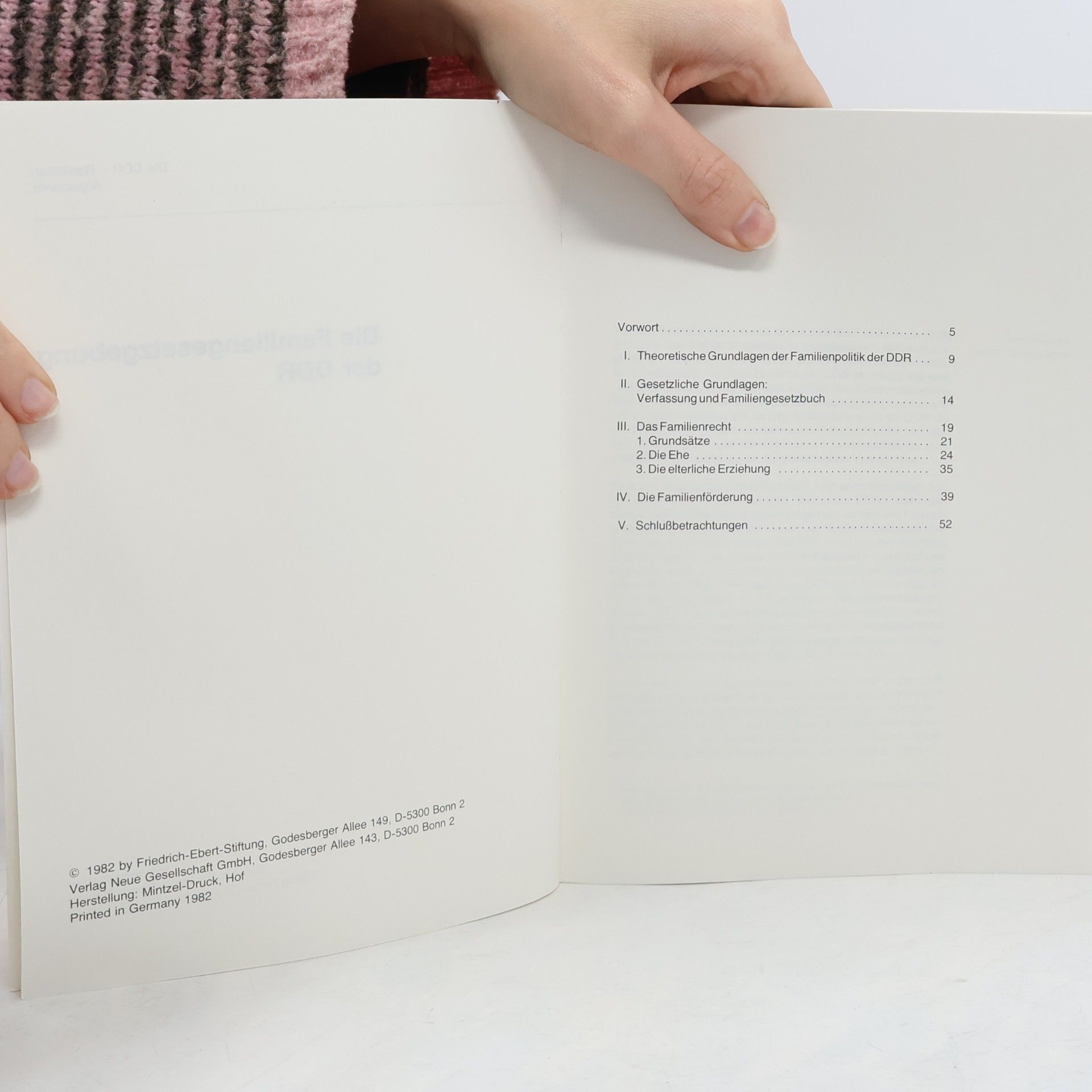 Friedrich-Ebert-Stiftung Die Familiengesetzgebung der DDR